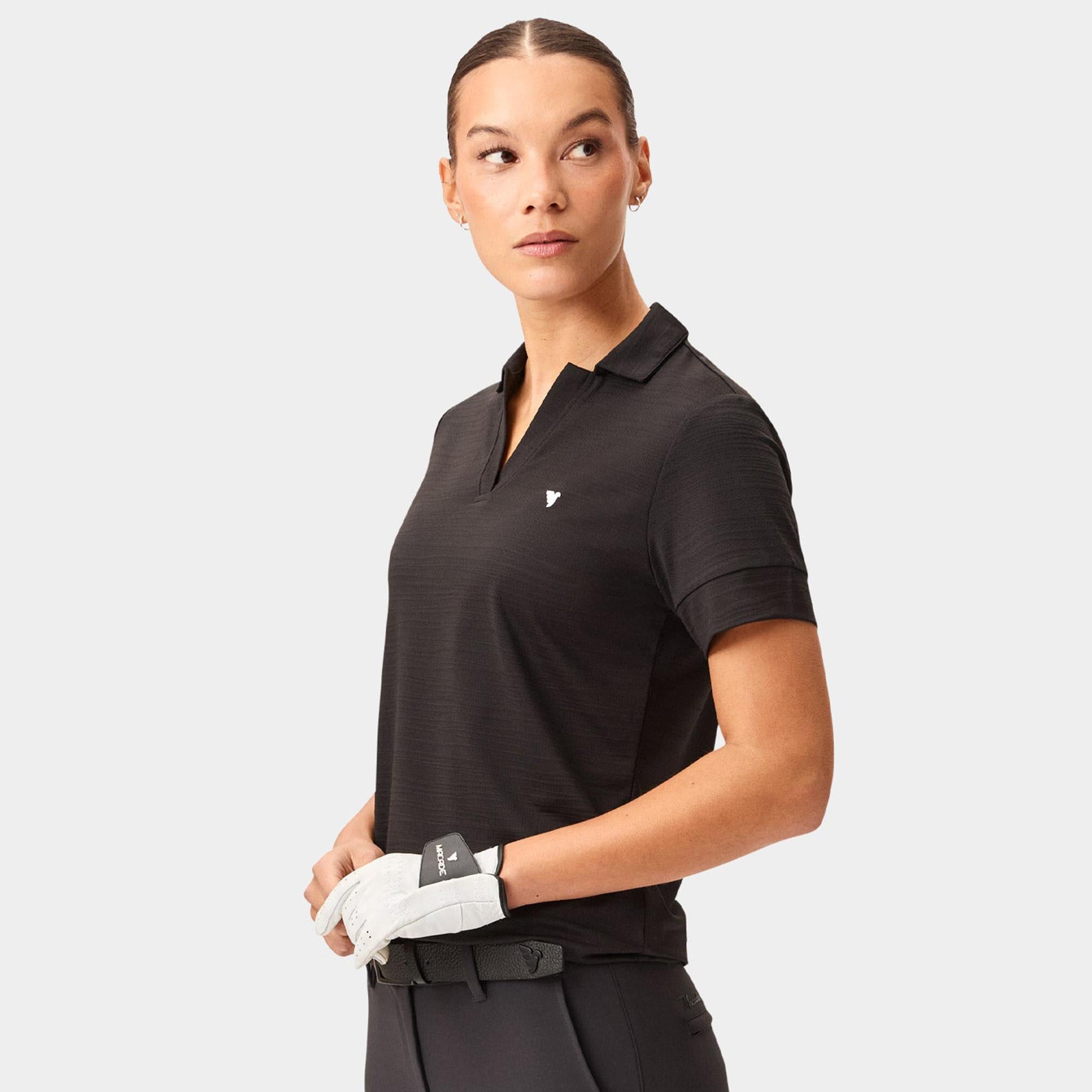 Macade Golf Paige Ladies Golf Polo Shirt Black