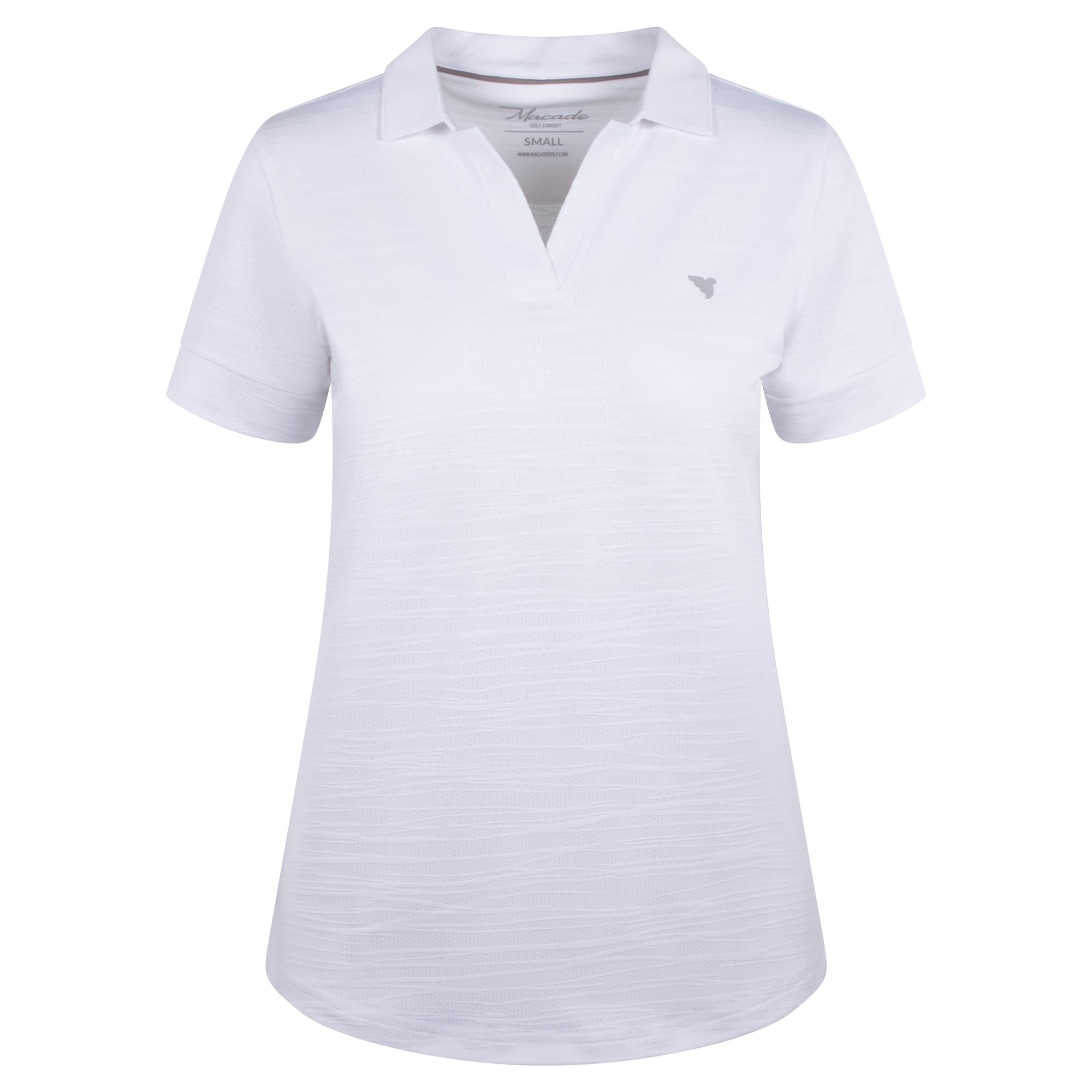 Macade Golf Paige Ladies Golf Polo Shirt White
