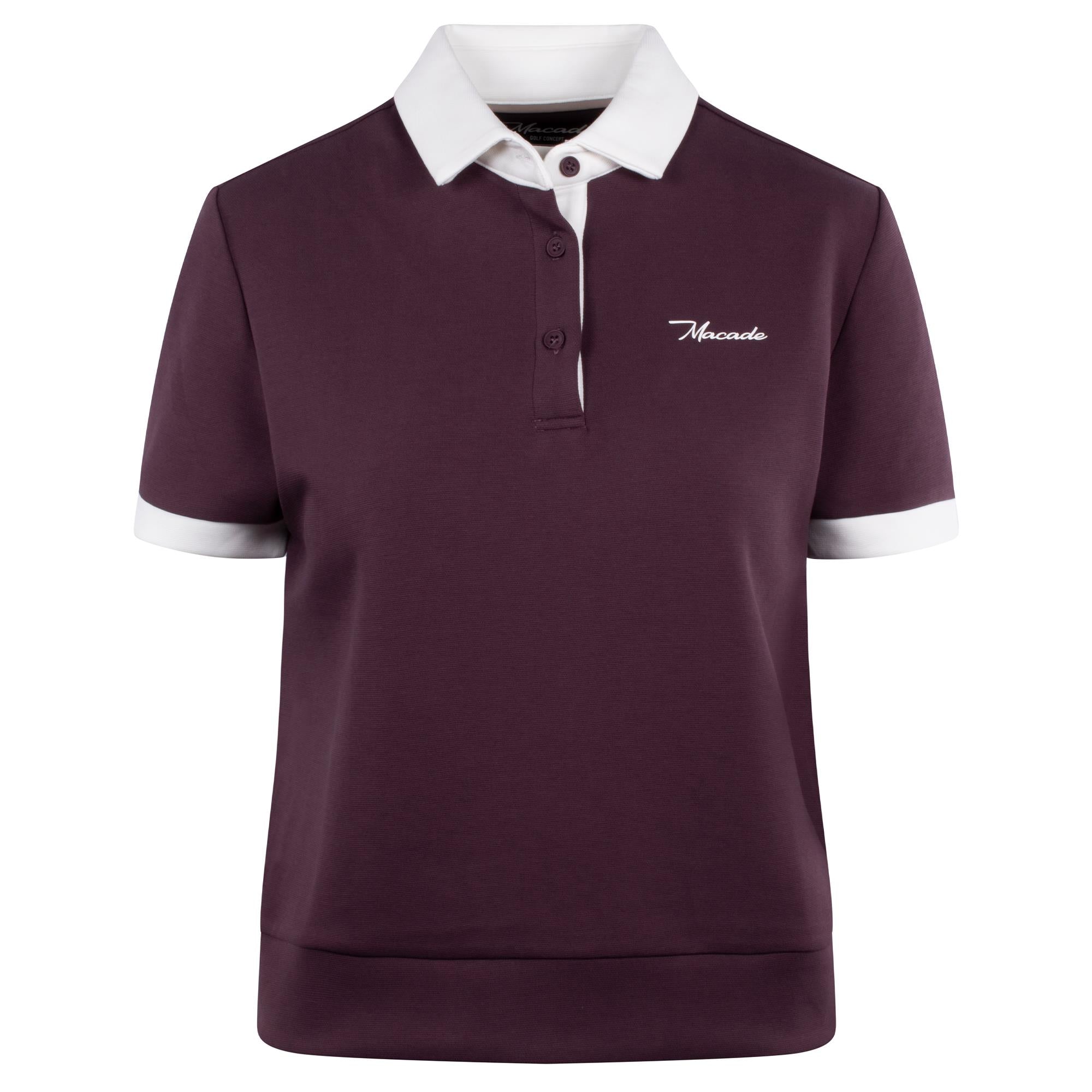 Macade Golf Aura TX Relaxed Ladies Golf Polo Shirt Mauve