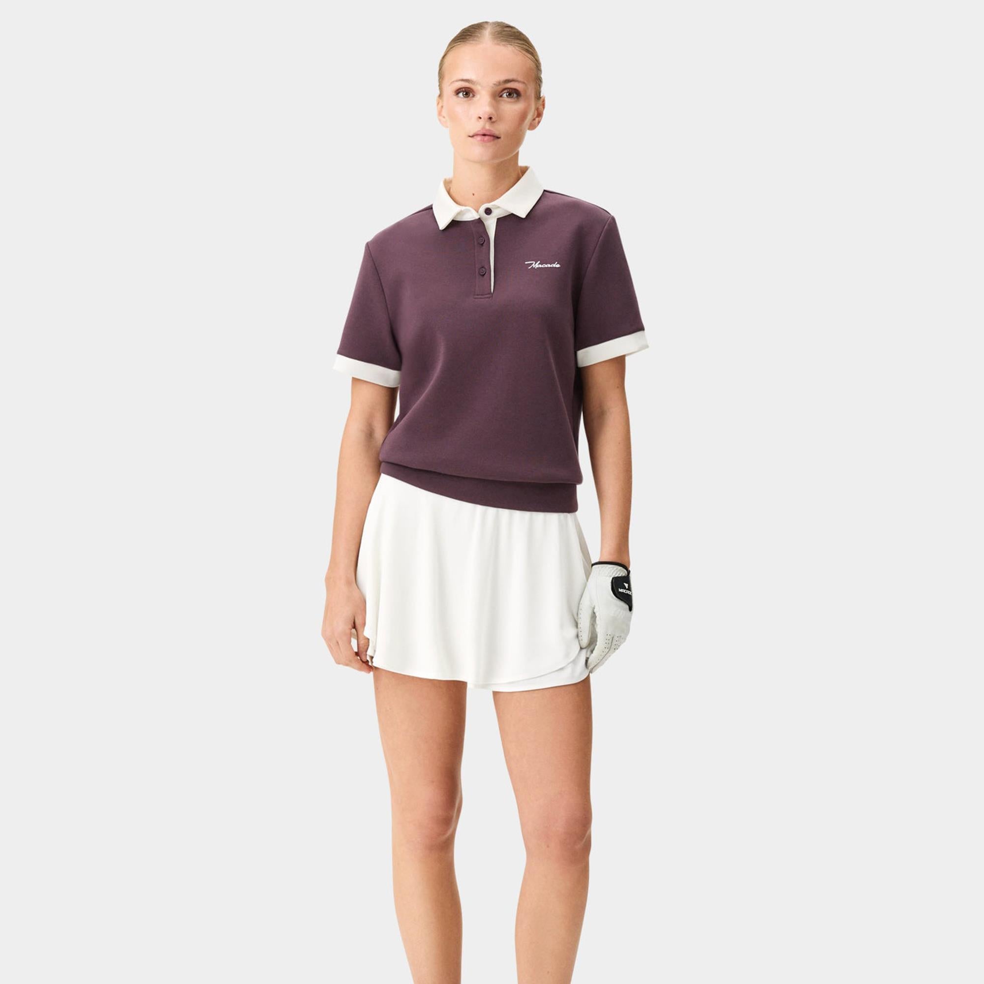 Macade Golf Aura TX Relaxed Ladies Golf Polo Shirt Mauve