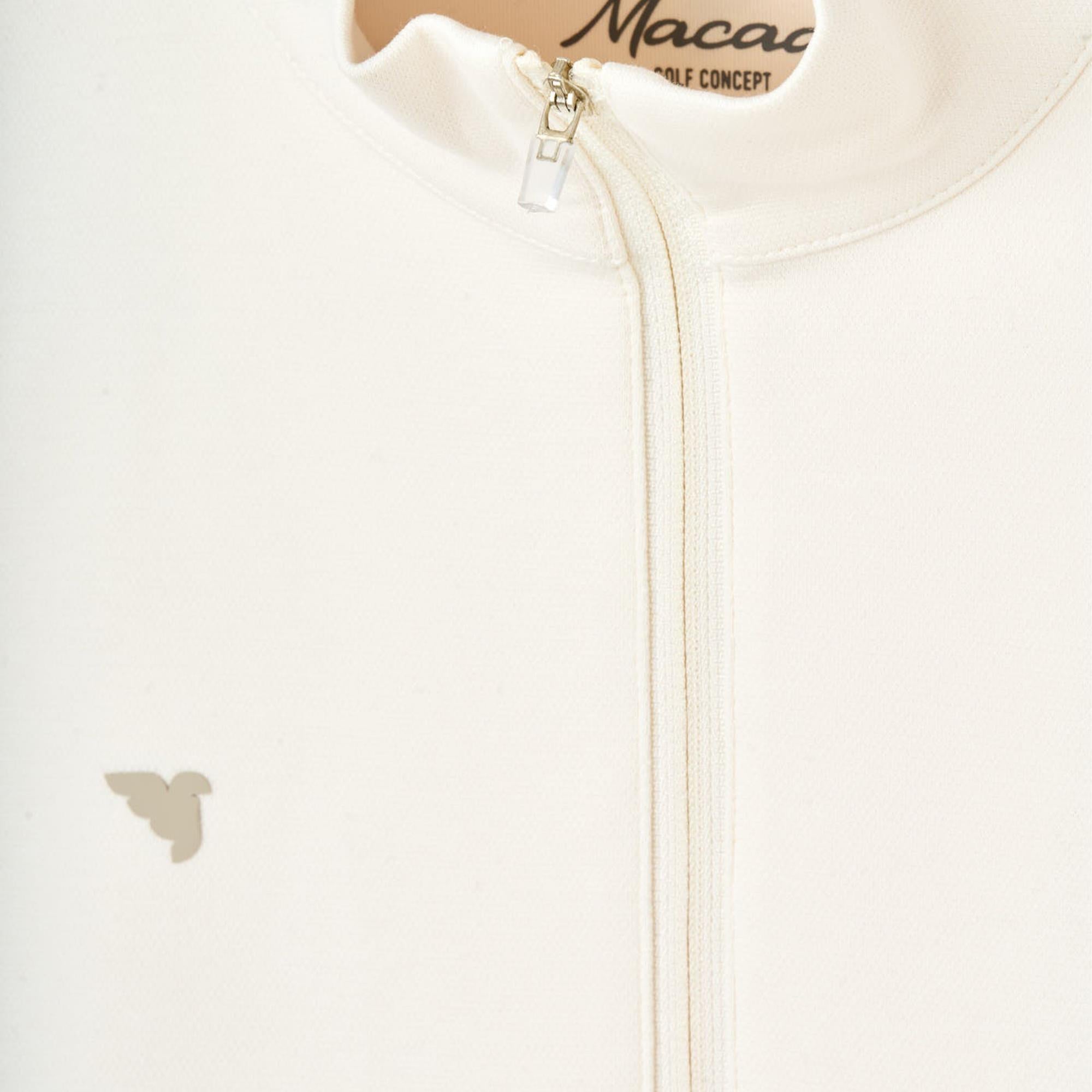 Macade Golf Zoe Flex Quarter Zip Ladies Golf Mid Layer Ivory