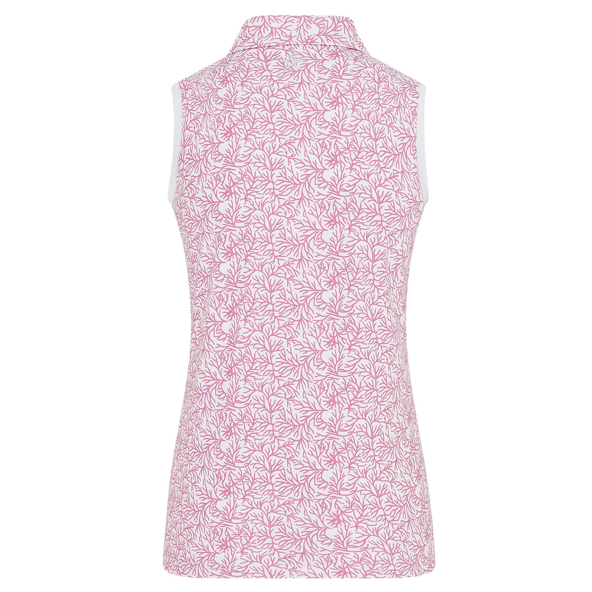 Swing Out Sister Dior Elite Ladies Sleeveless Golf Polo Shirt Coral Whisper