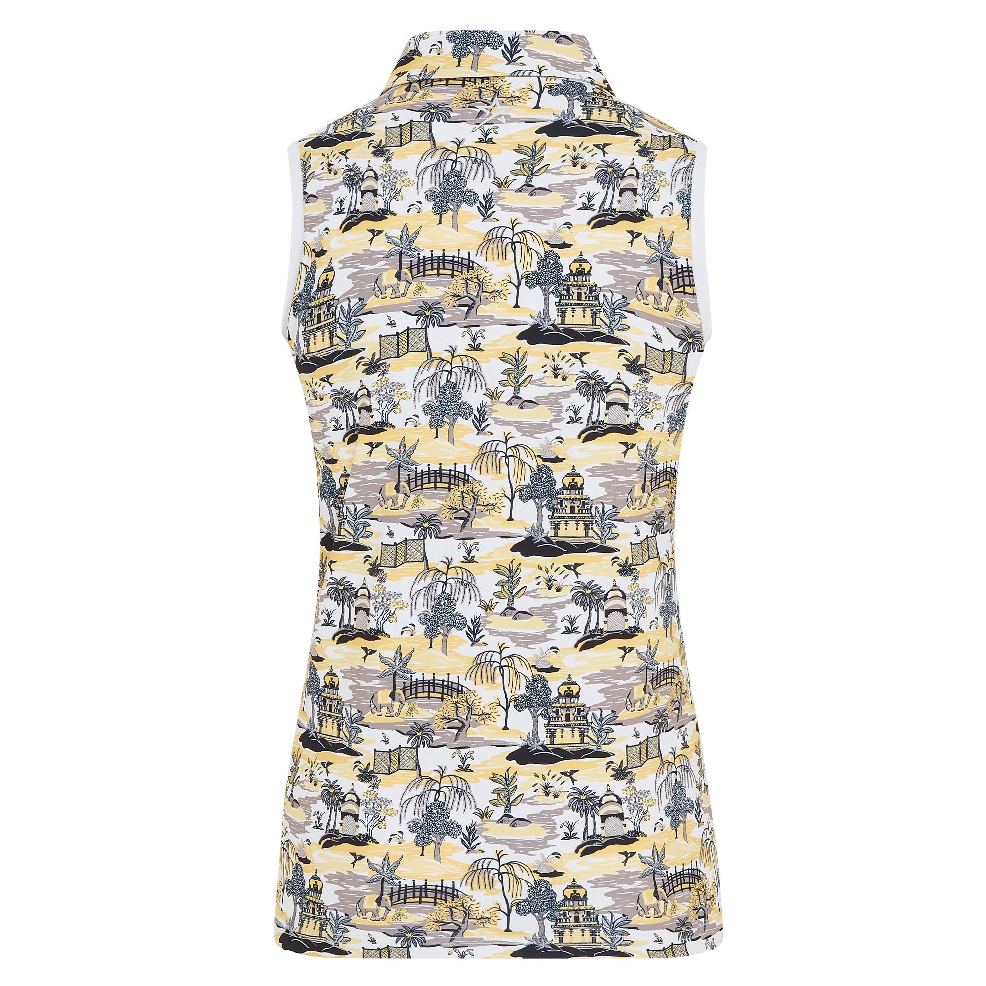 Swing Out Sister Dior Elite Ladies Sleeveless Golf Polo Shirt Indian Dawn