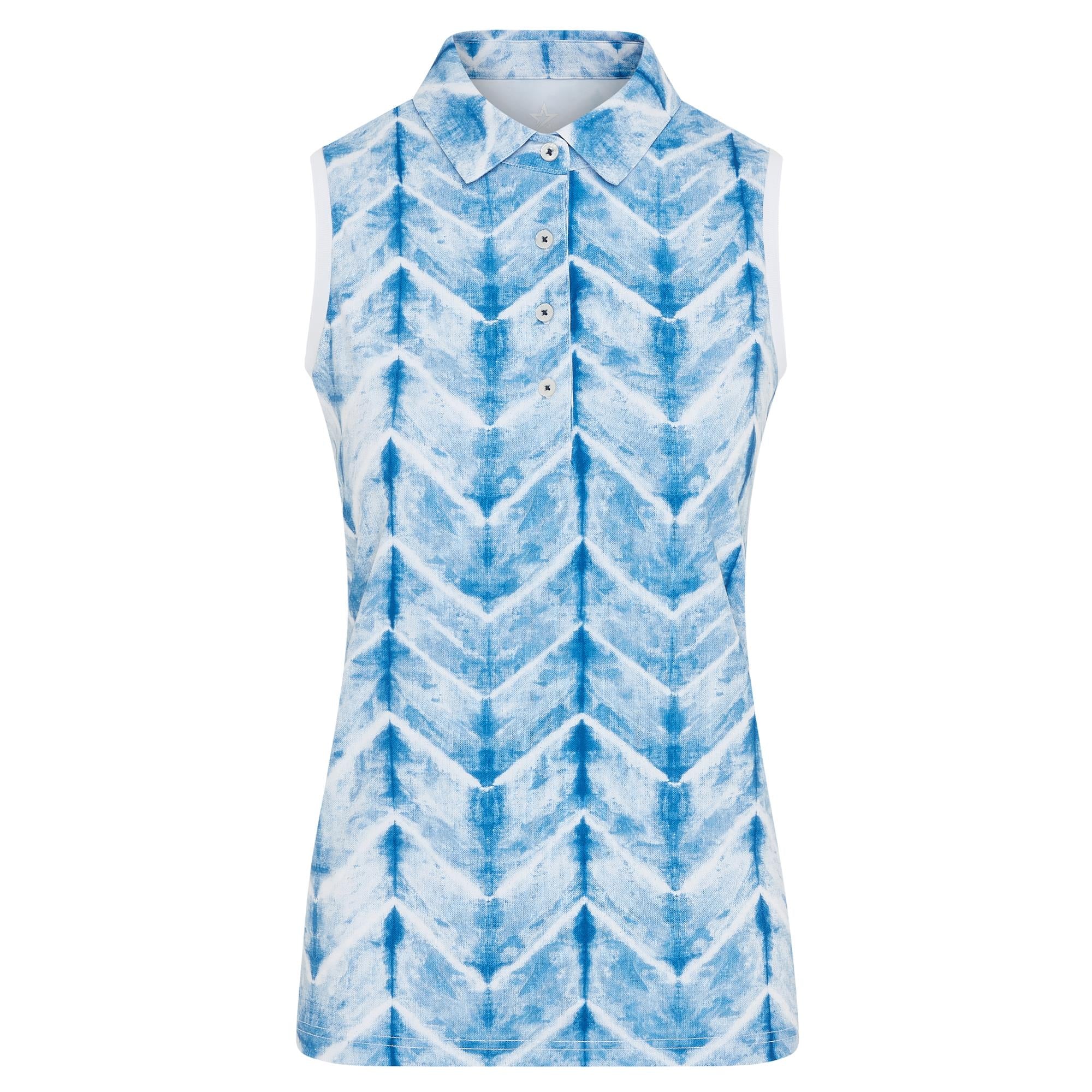Swing Out Sister Dior Elite Ladies Sleeveless Golf Polo Shirt Neptunes Breath