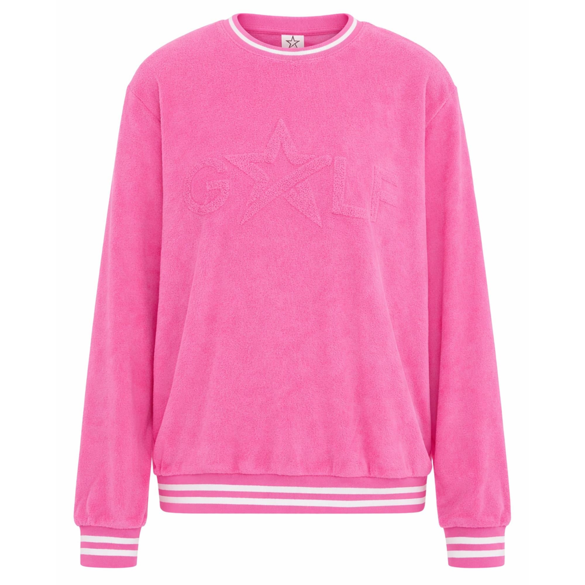 Swing Out Sister Elio Icon Ladies Golf Sweater Super Pink