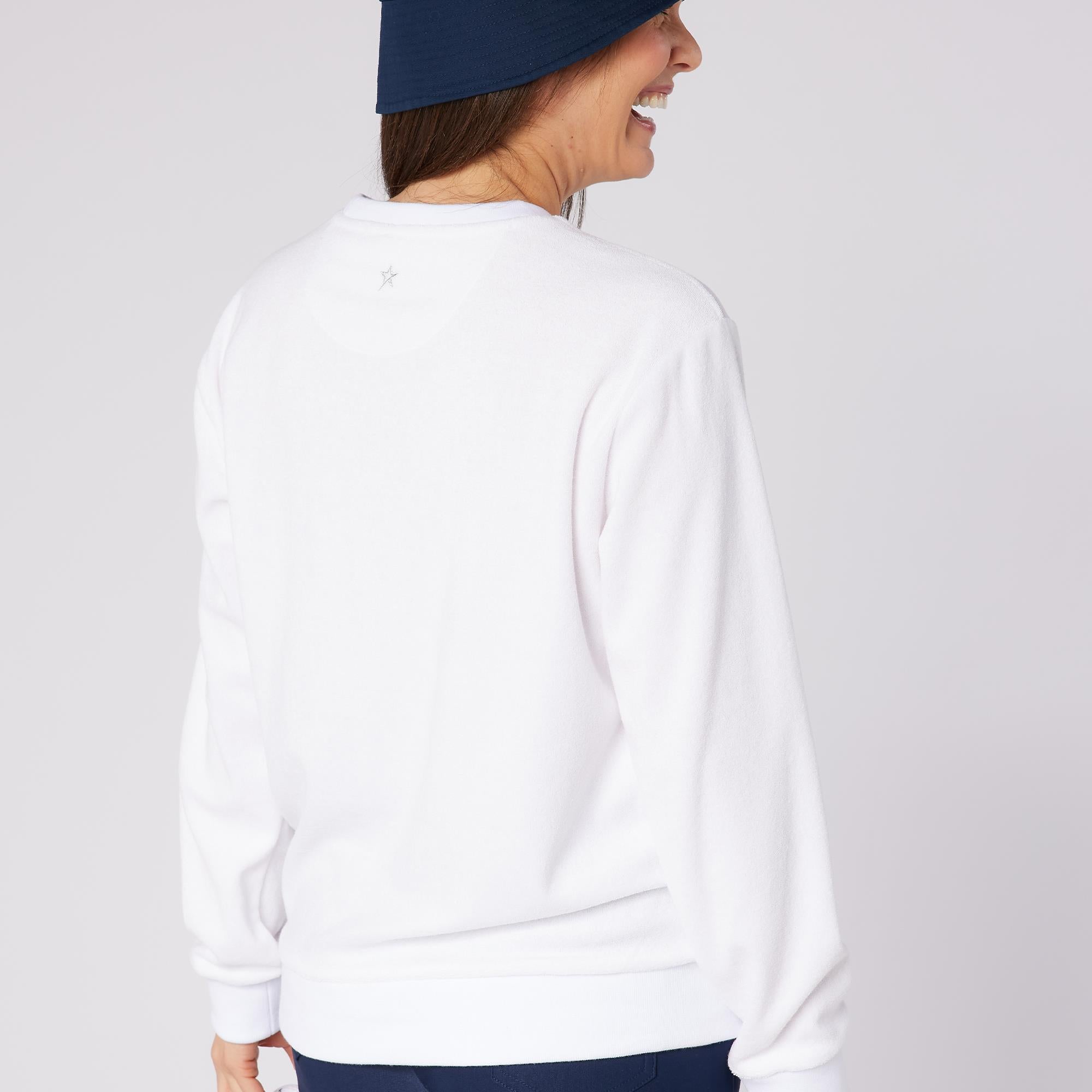 Swing Out Sister Elio Icon Ladies Golf Sweater White