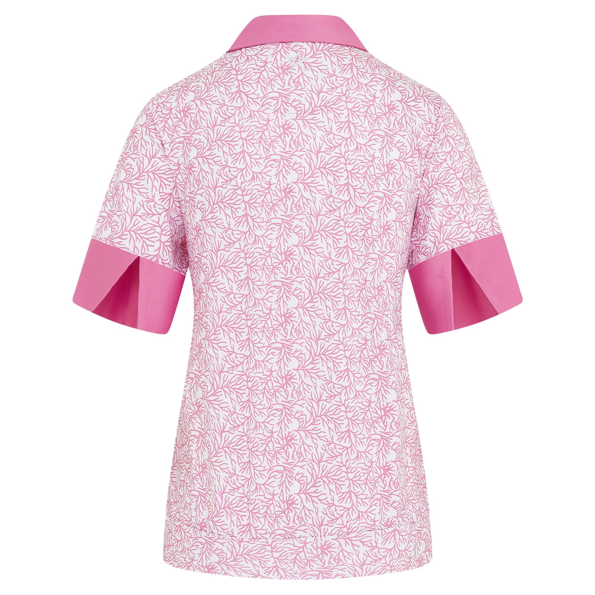 Swing Out Sister Horizon Half Sleeve Ladies Golf Polo Shirt Coral Whisper