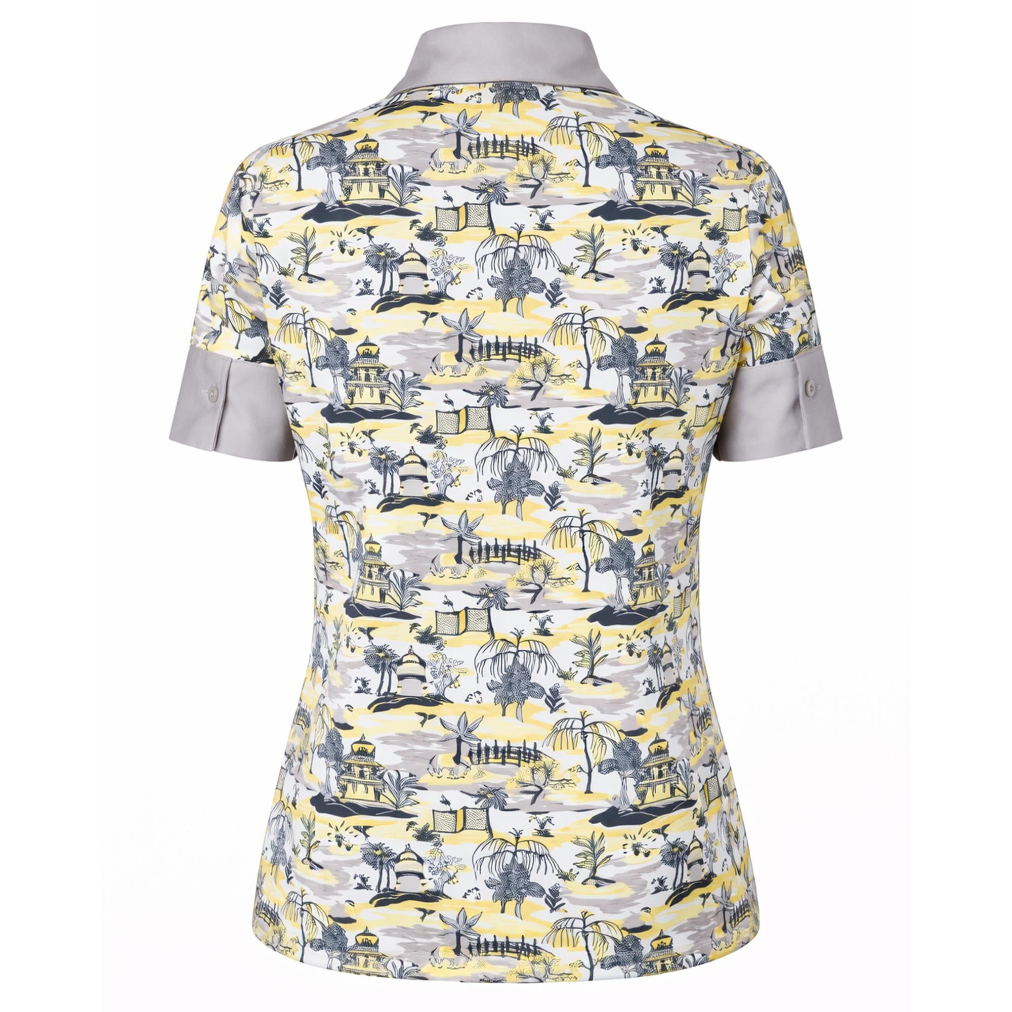 Swing Out Sister Horizon Half Sleeve Ladies Golf Polo Shirt Indian Dawn