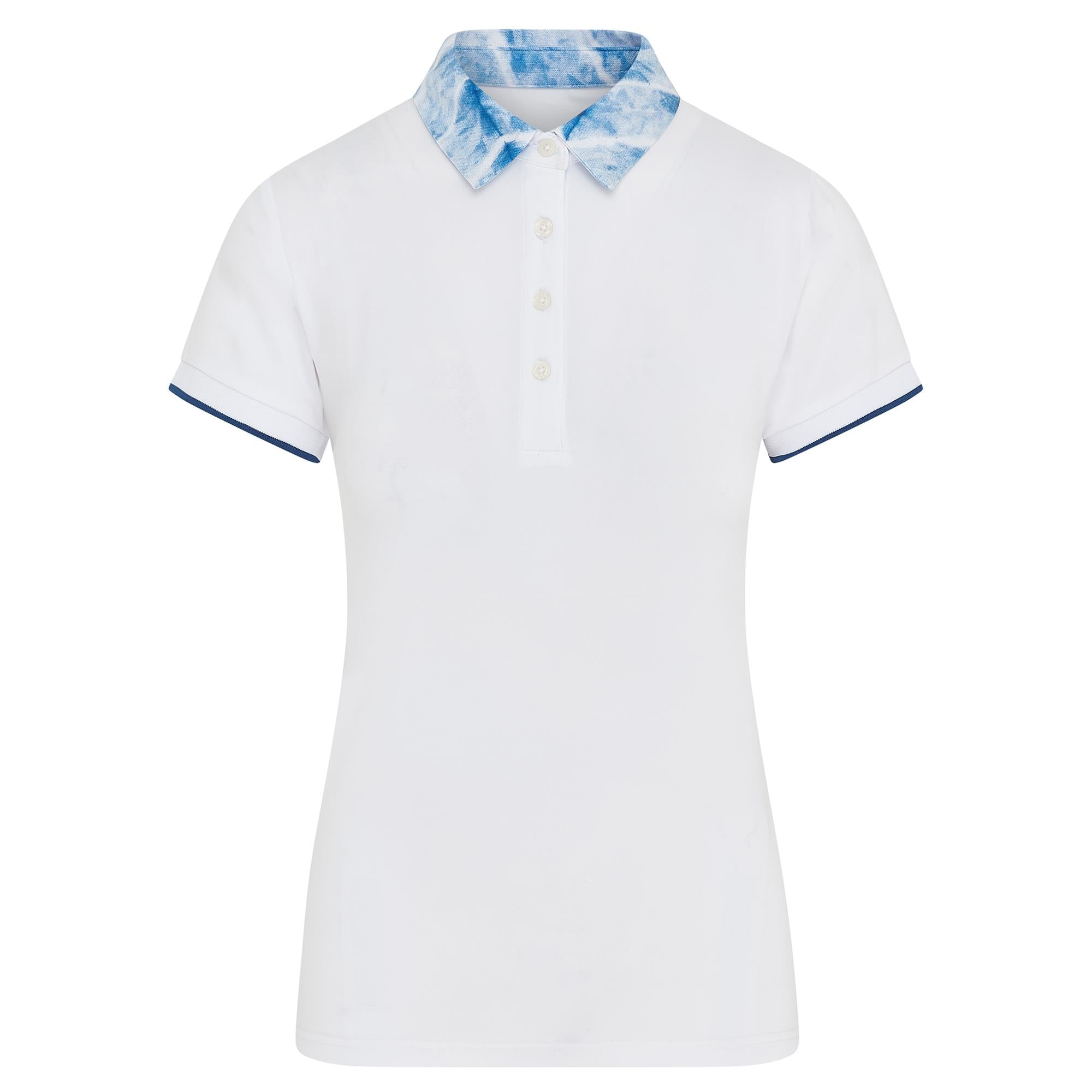 Swing Out Sister Luca Cap Sleeve Ladies Golf Polo Shirt Neptunes Breath