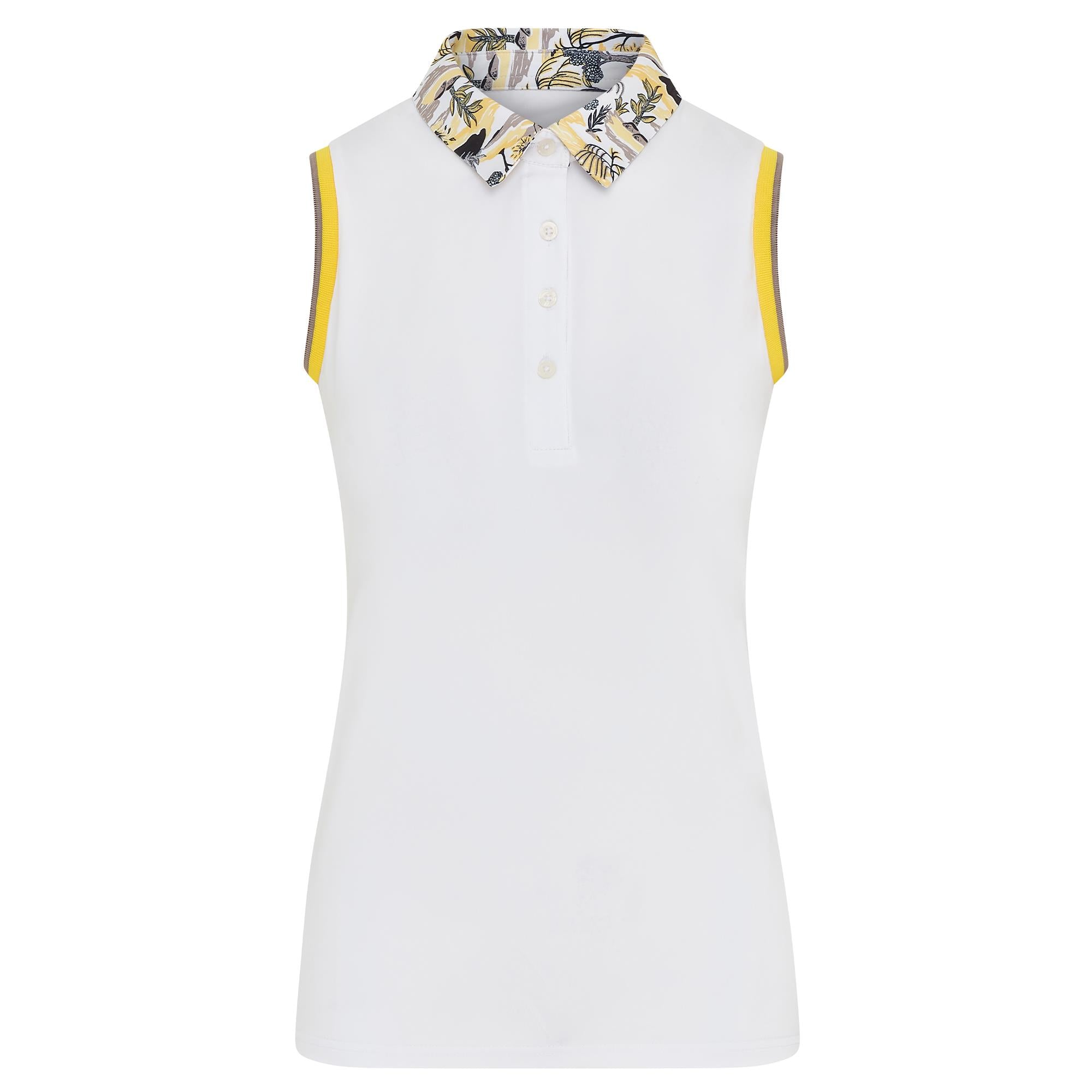Swing Out Sister Luca Ladies Sleeveless Golf Polo Shirt Indian Dawn