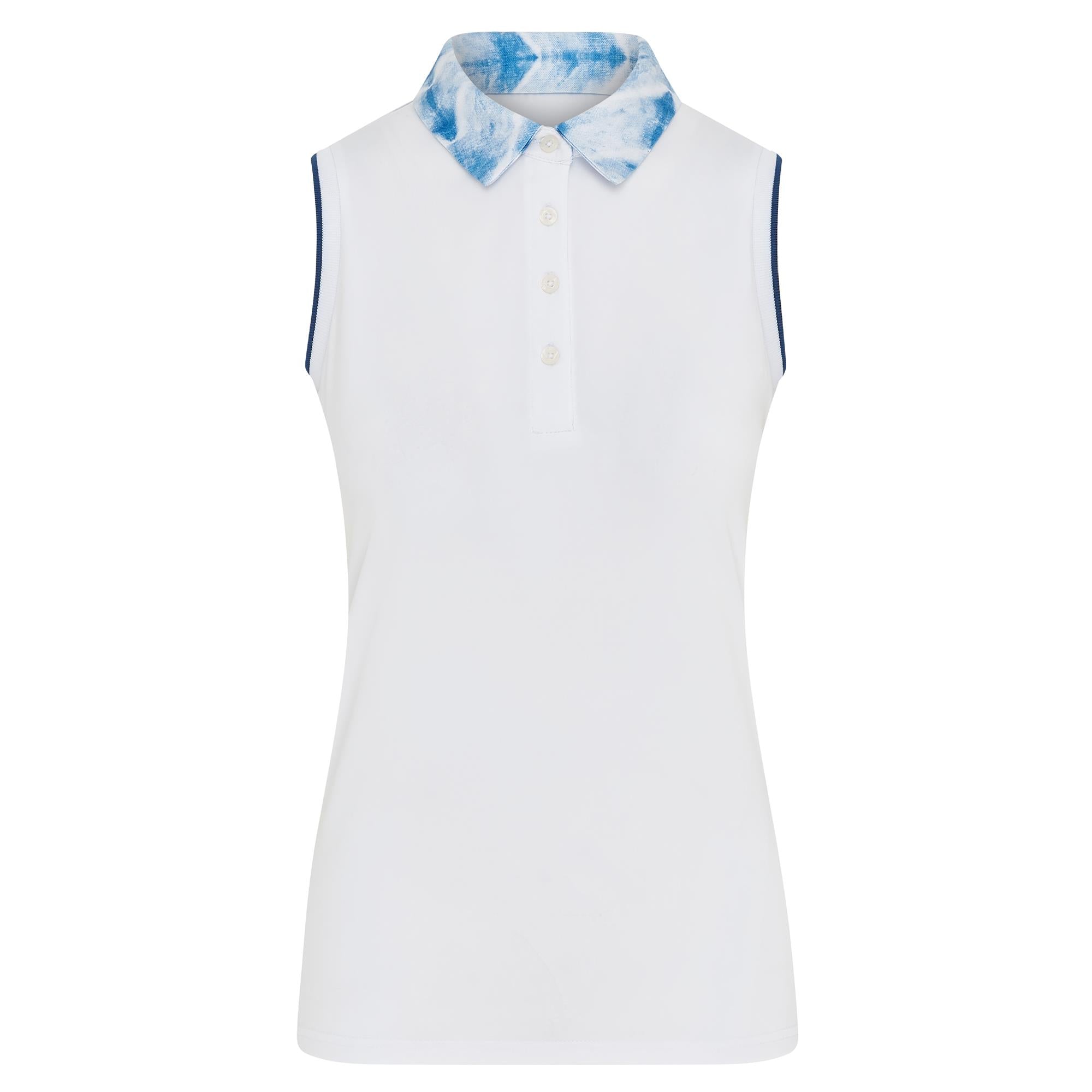 Swing Out Sister Luca Ladies Sleeveless Golf Polo Shirt Neptunes Breath