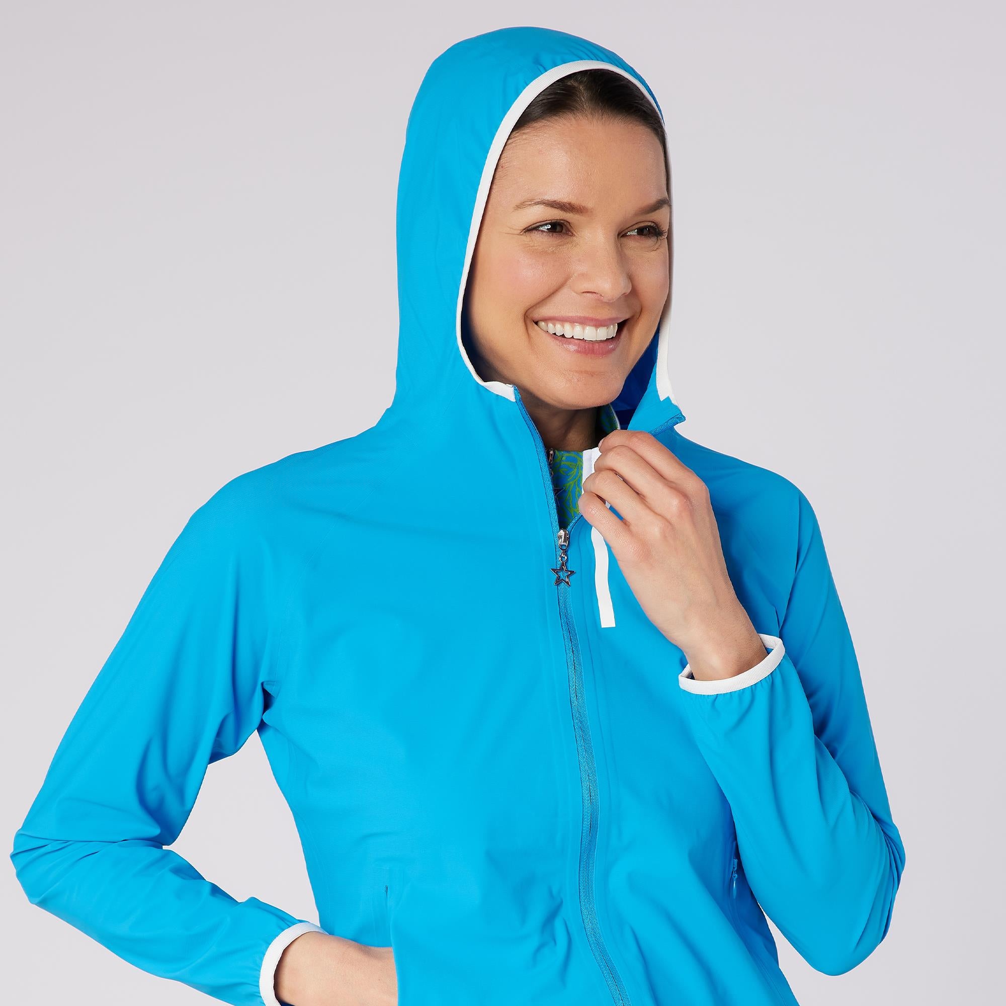Swing Out Sister Panther Ladies Lightweight Jacket Ocean