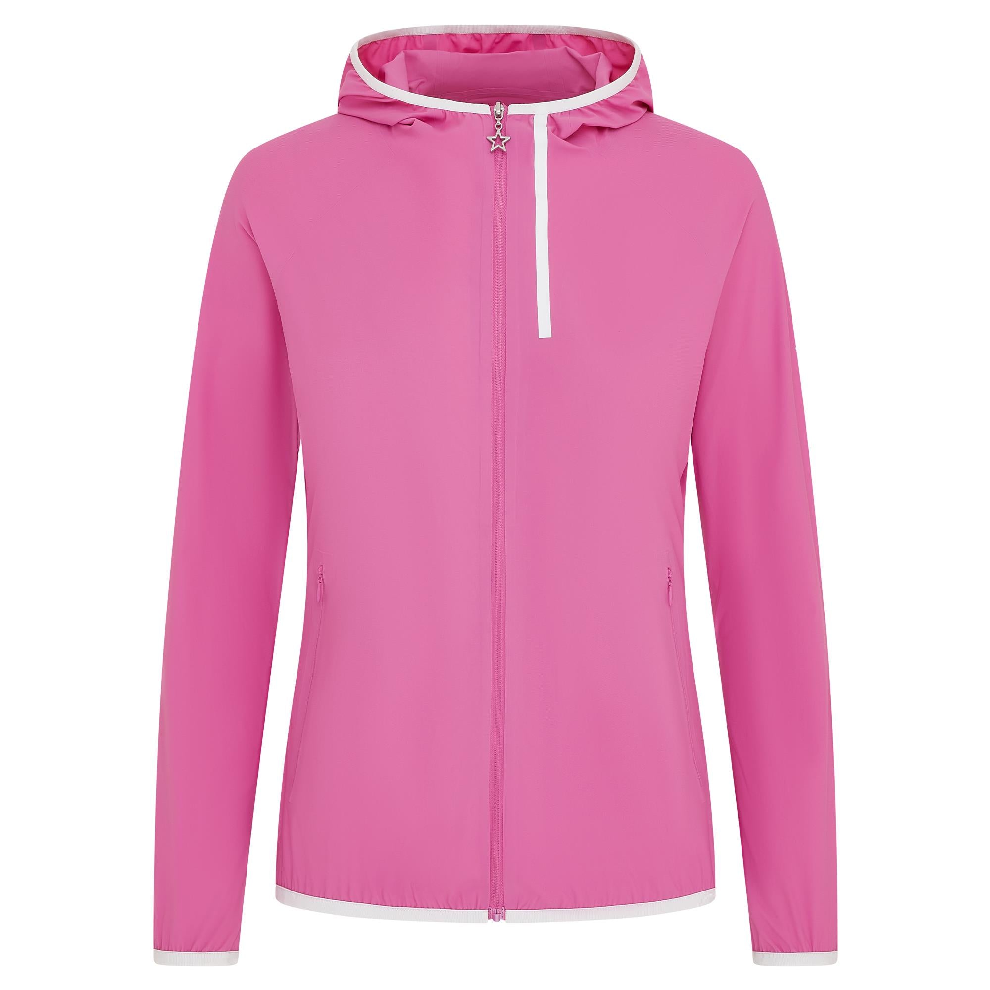 Swing Out Sister Panther Ladies Lightweight Jacket Super Pink