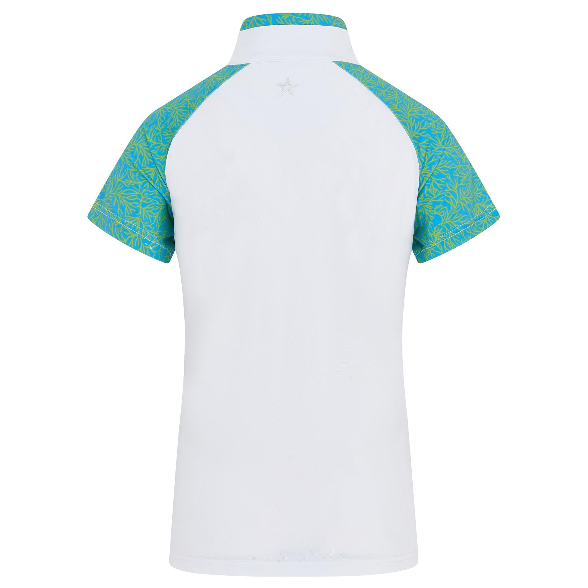 Swing Out Sister Paradise Elite Tour Ladies Polo Shirt Ocean Bloom