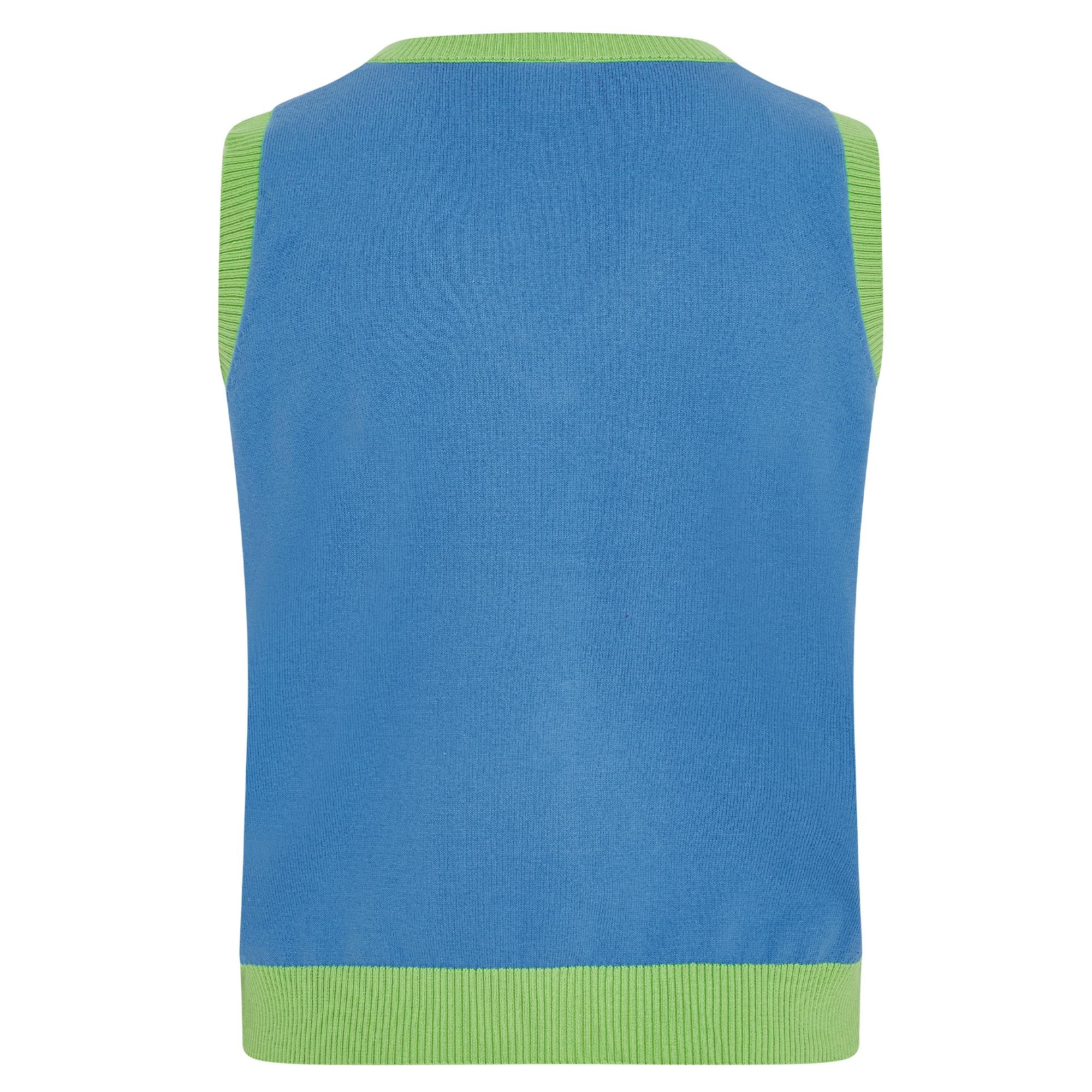Swing Out Sister Point Cotton Ladies Golf Slipover Ocean