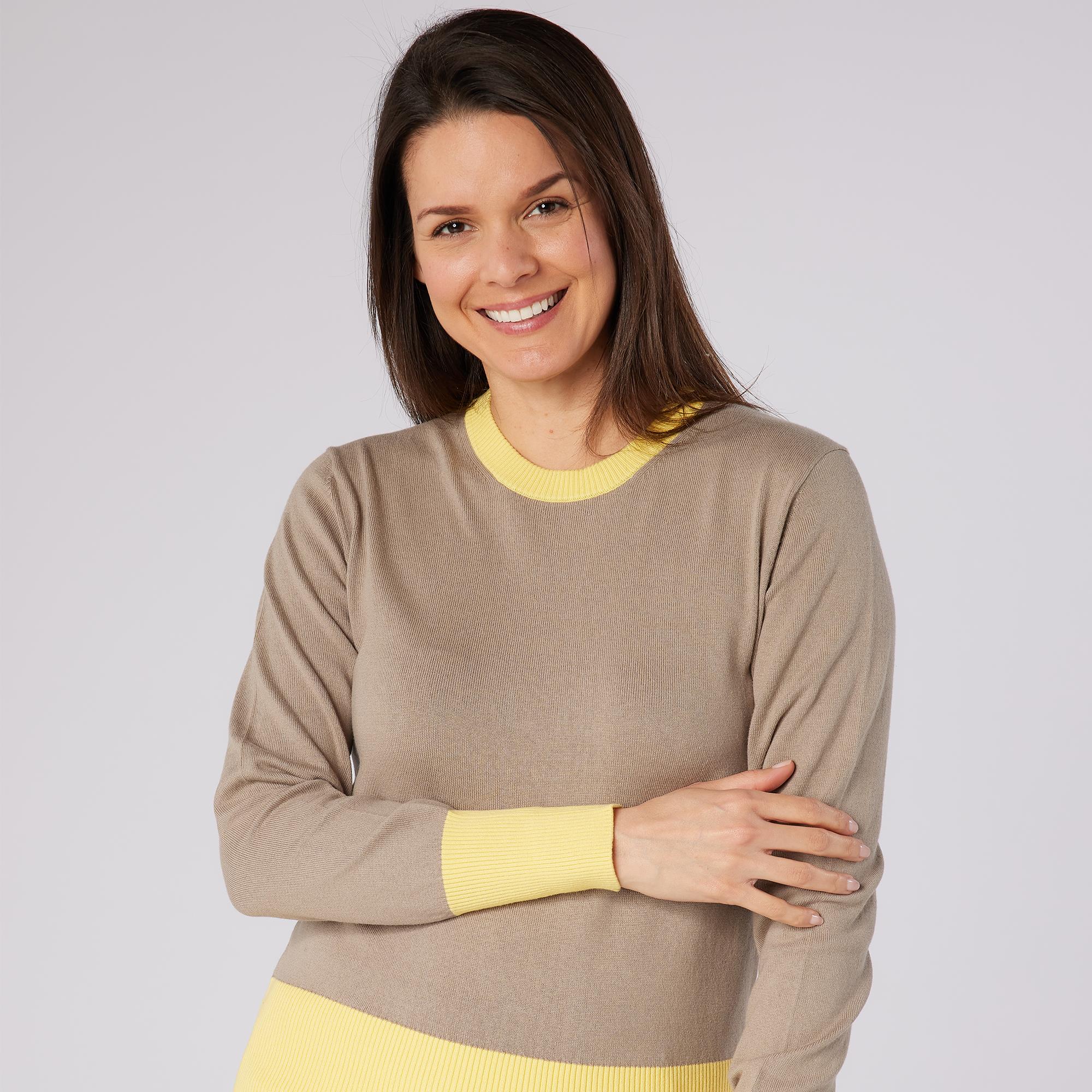 Swing Out Sister Sugar Sustainable Ladies Golf Sweater Elephant