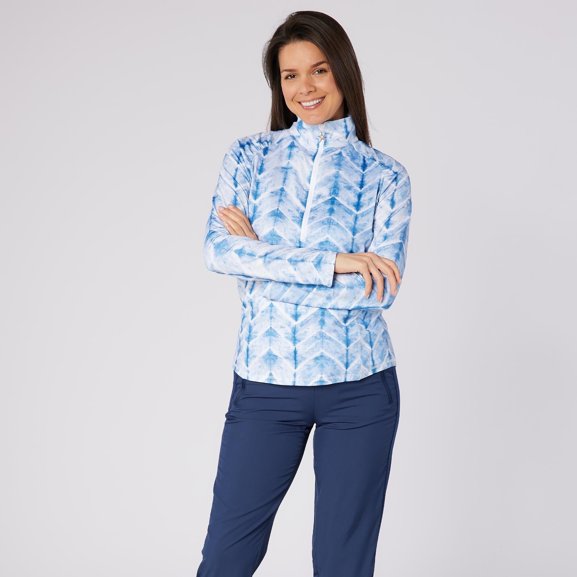 Swing Out Sister Sunshine 1/4 Zip Ladies Lightweight Mid Layer Neptunes Breath