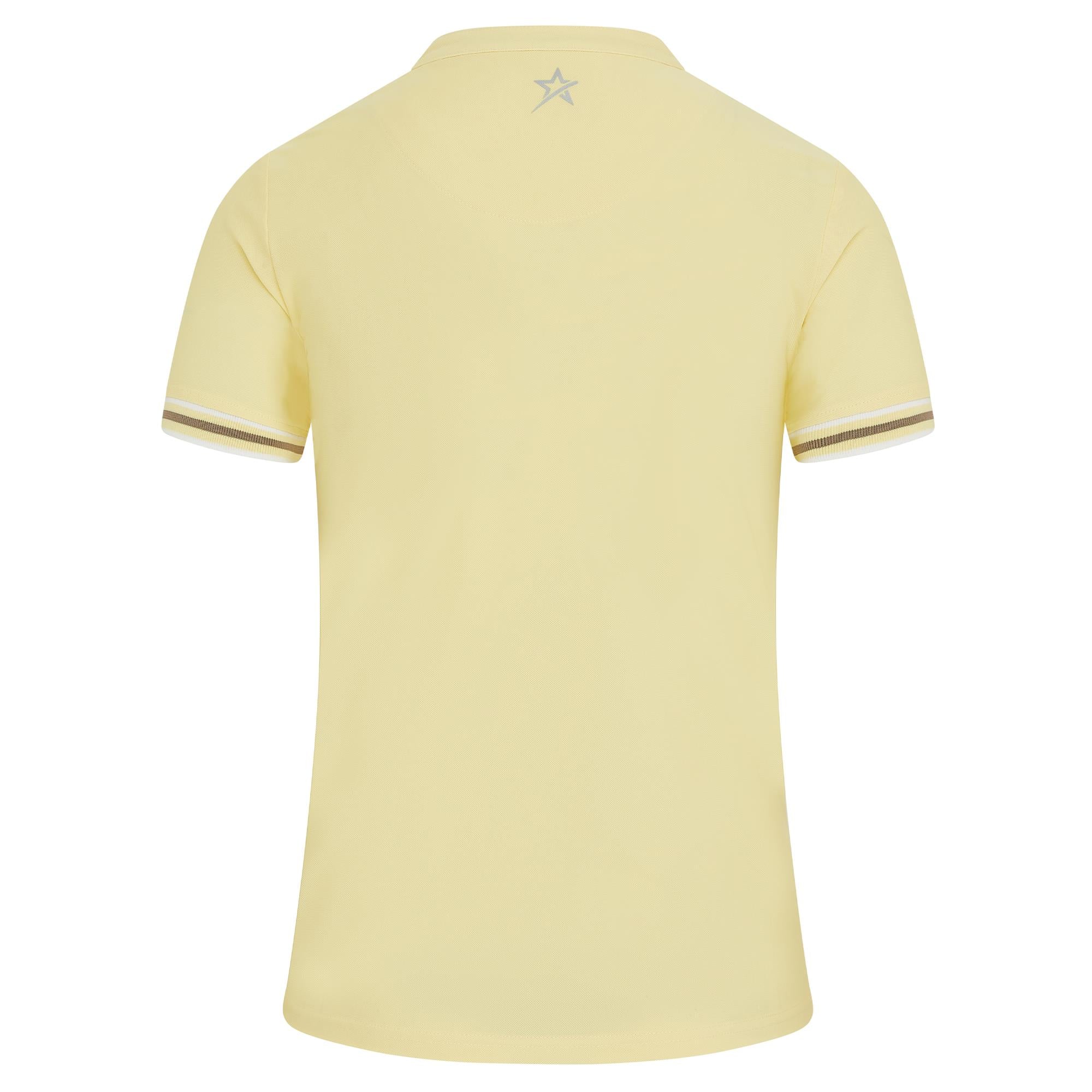 Swing Out Sister Tide Cap Sleeve Ladies Golf Polo Shirt Lemon Drop