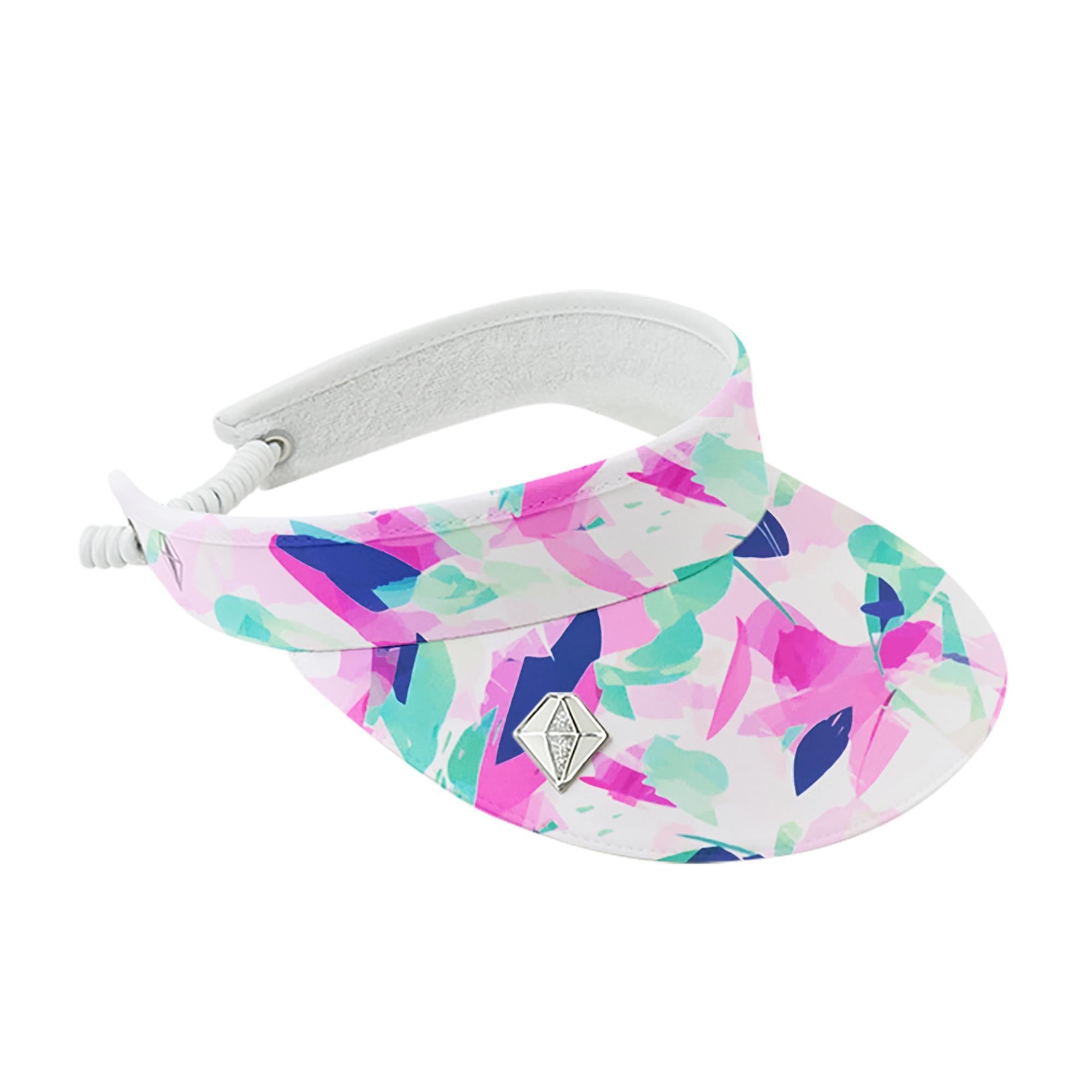 Pure Arielle Patterned Ladies Golf Visor Portrait Of Paradise