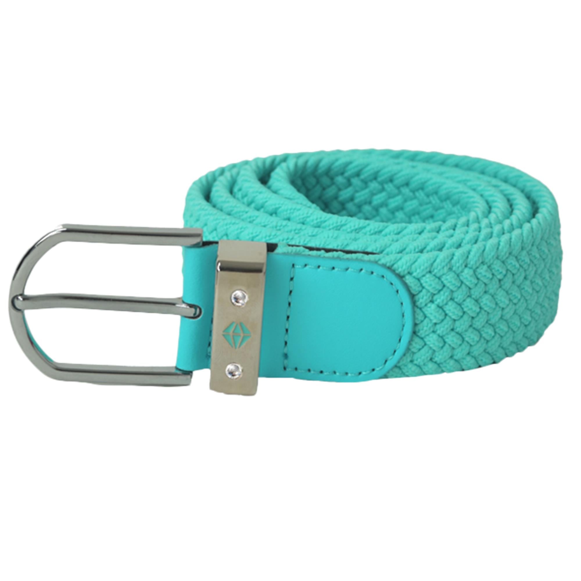 Pure Golf Paige Woven Stretch Belt Ocean Blue