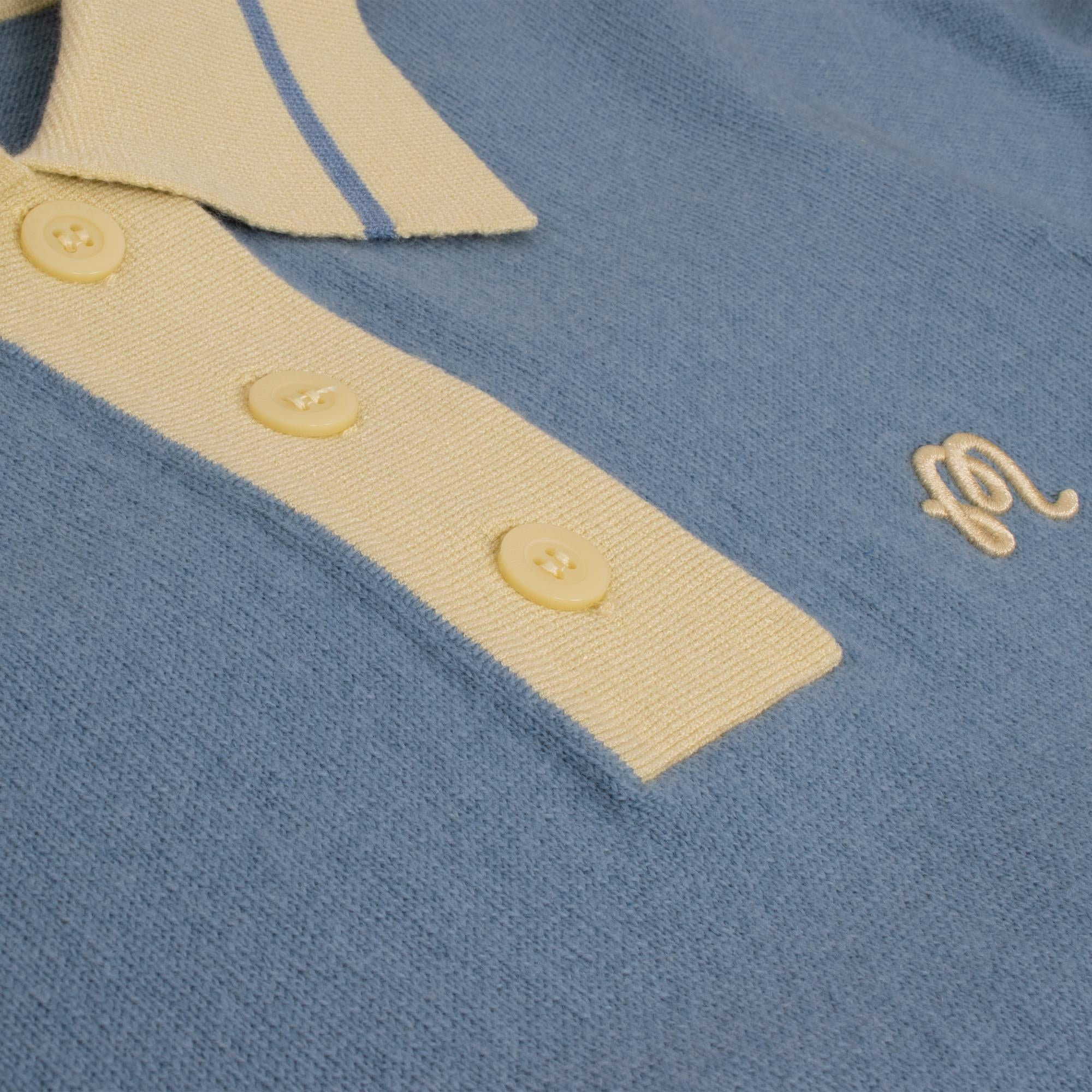 Malbon Golf Mikayla Knit Ladies Polo Windward Blue
