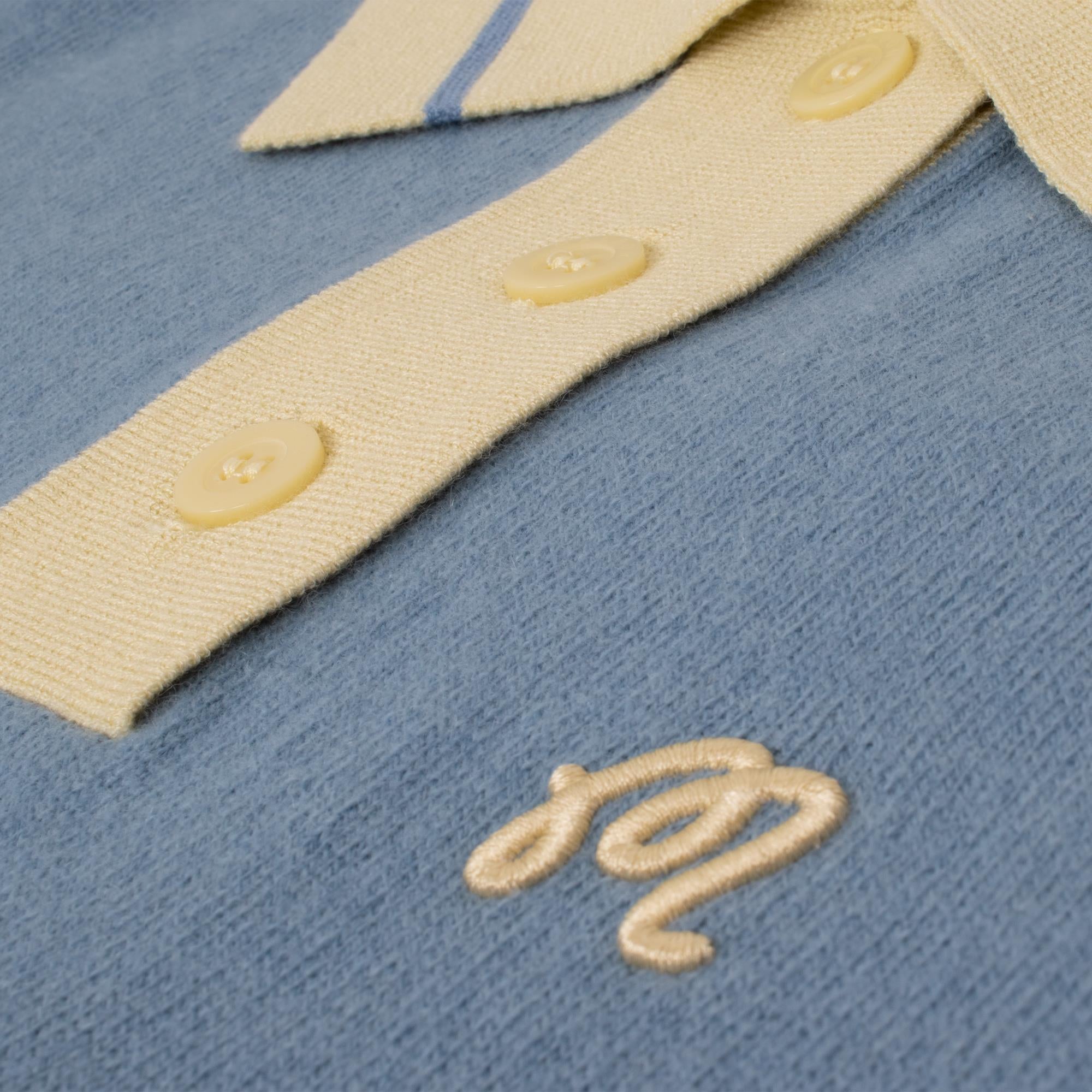Malbon Golf Mikayla Knit Ladies Polo Windward Blue