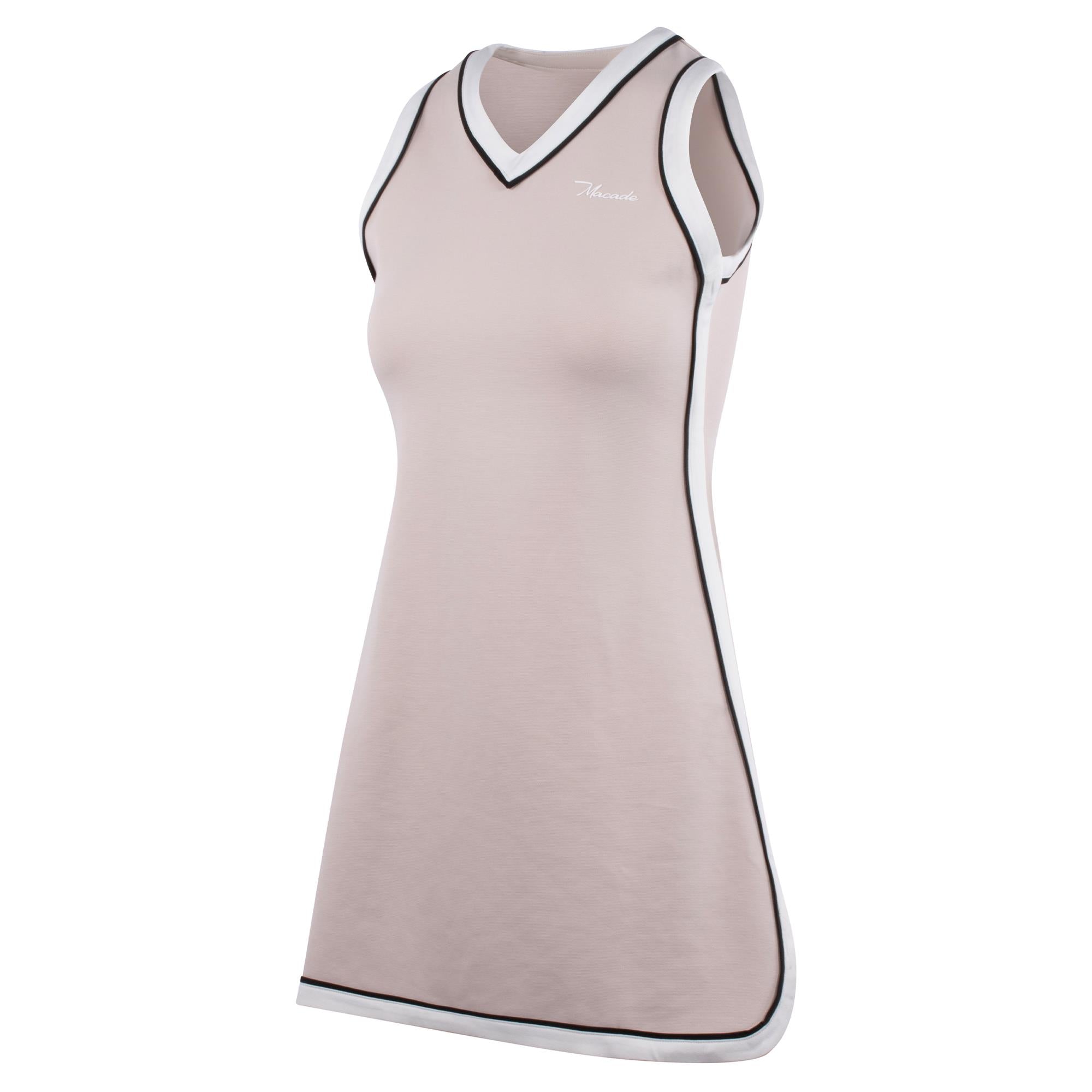 Macade Golf Ava TX Flow Ladies Golf Dress Tan