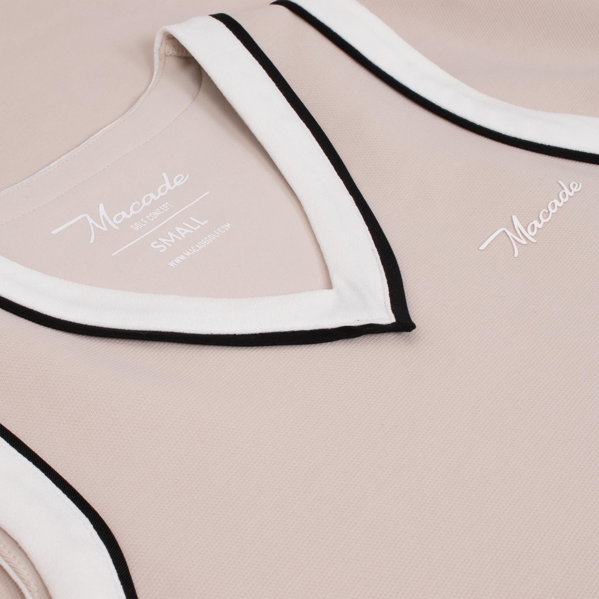 Macade Golf Ava TX Flow Ladies Golf Dress Tan