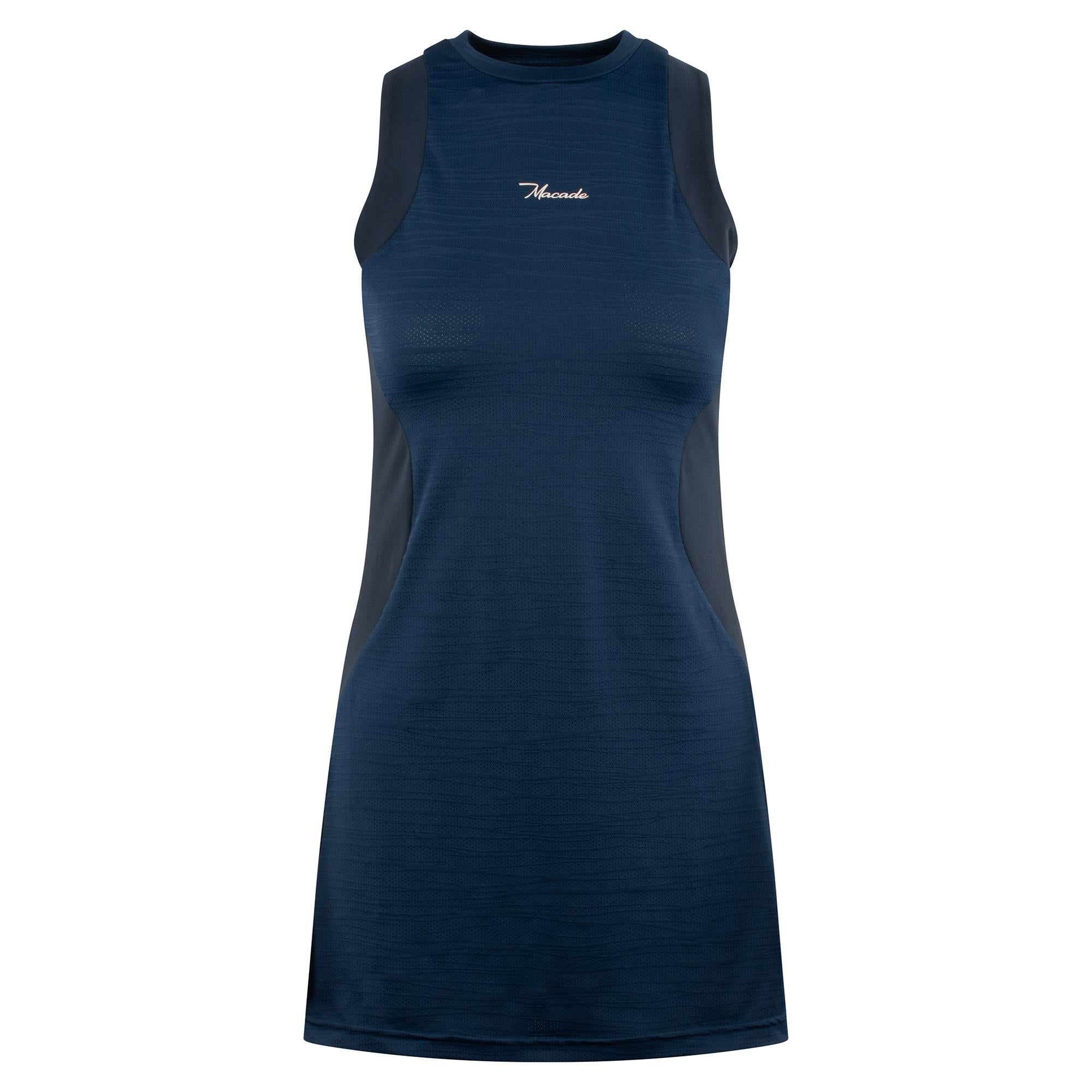Macade Golf Inez Ladies Sleeveless Golf Dress Steel Blue