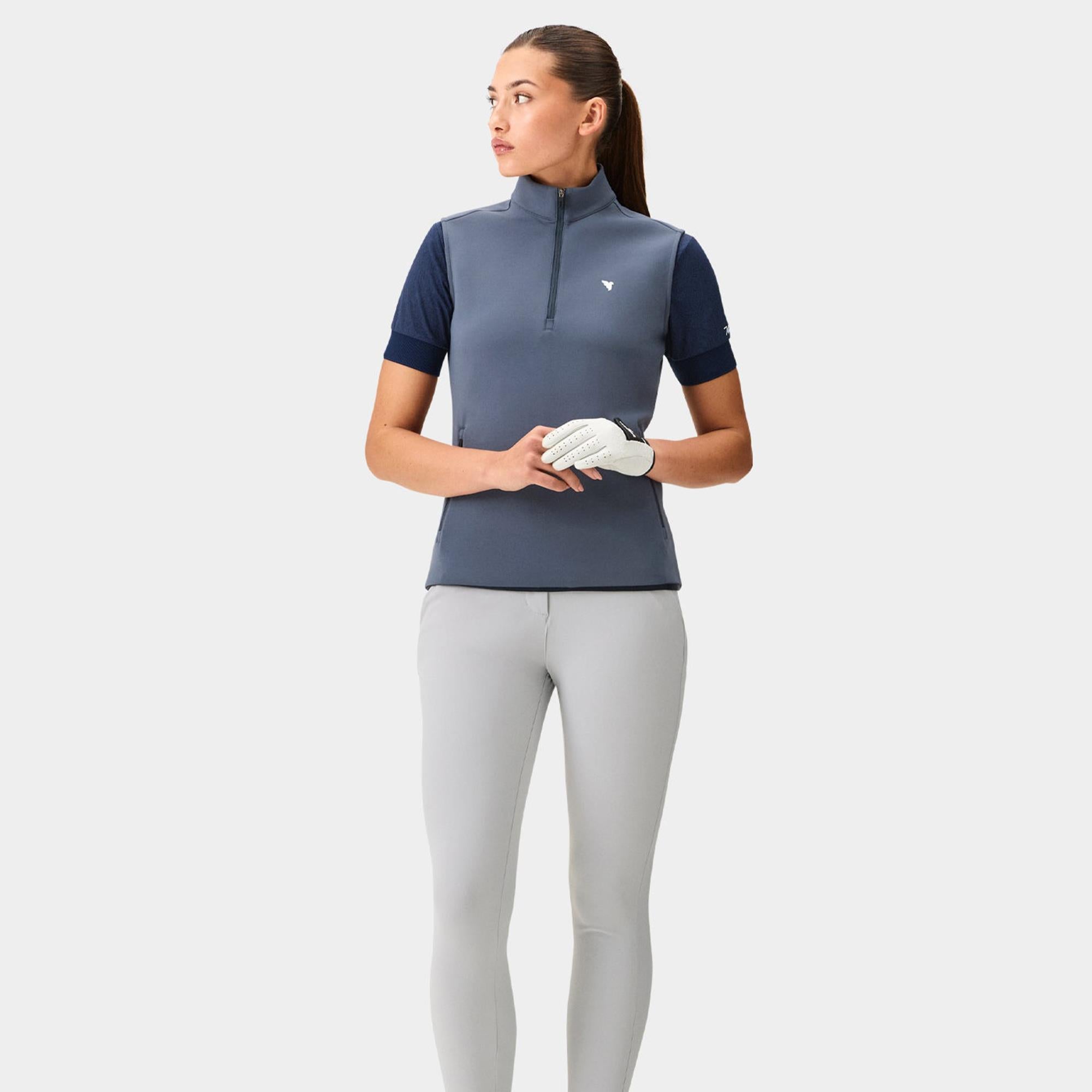 Macade Golf Therma Ladies Mid Layer Vest Stone Blue