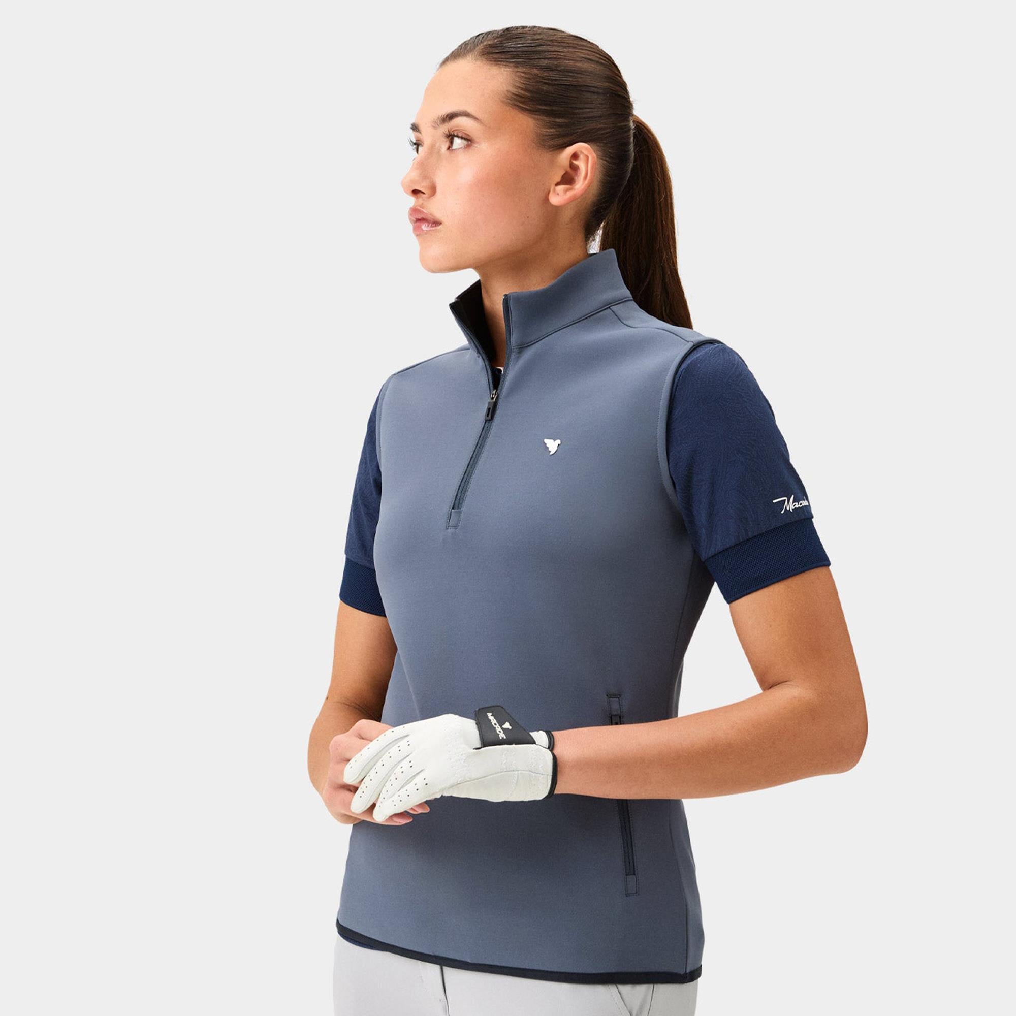 Macade Golf Therma Ladies Mid Layer Vest Stone Blue