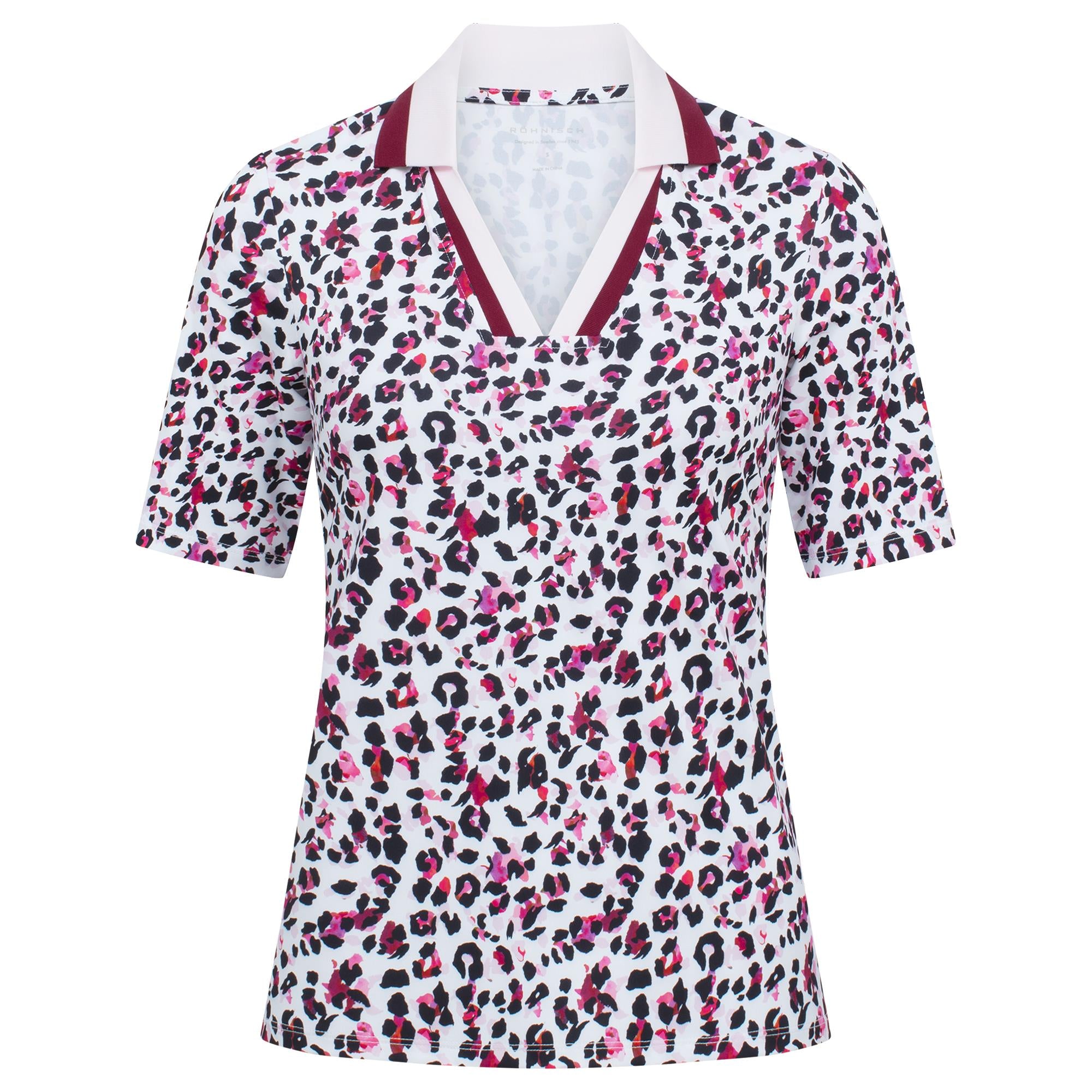 Rohnisch Essential Ladies Golf Polo Shirt Leo Pink/Beet