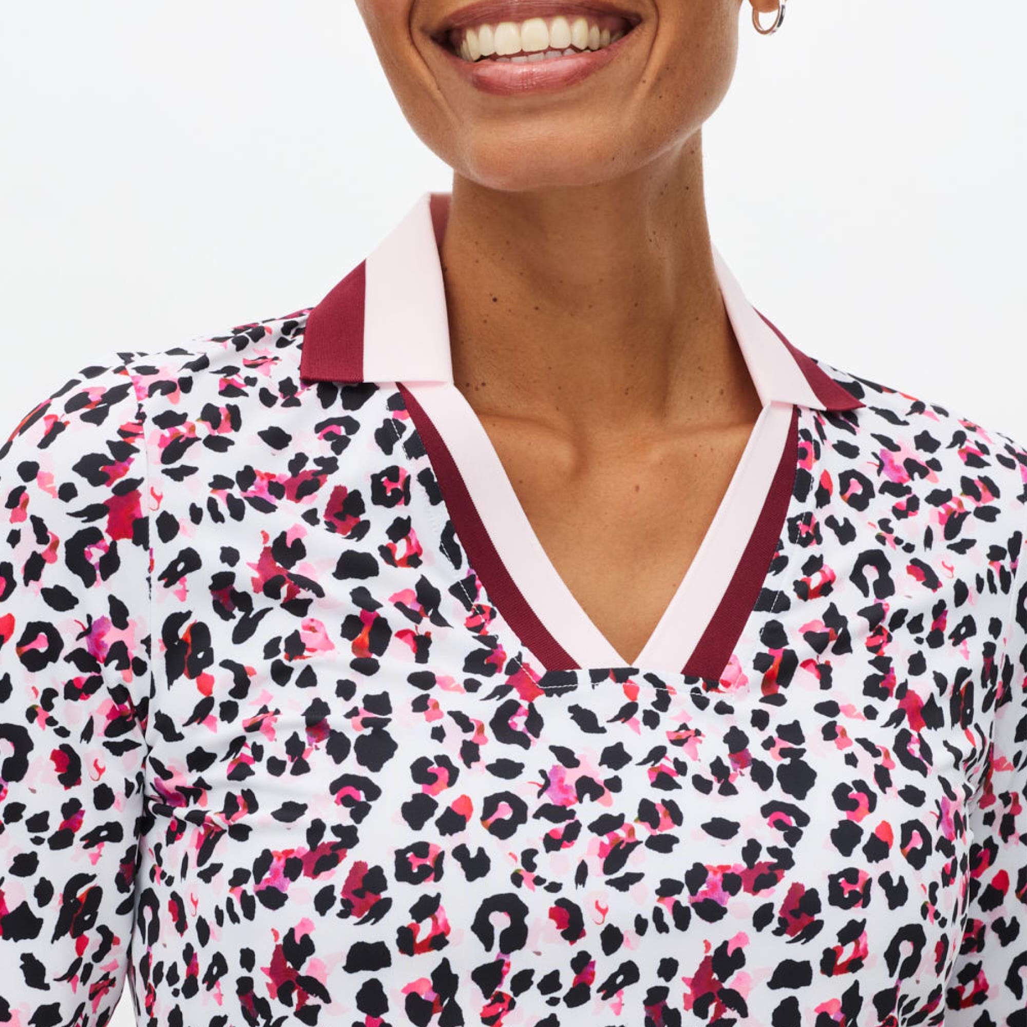 Rohnisch Essential Ladies Golf Polo Shirt Leo Pink/Beet