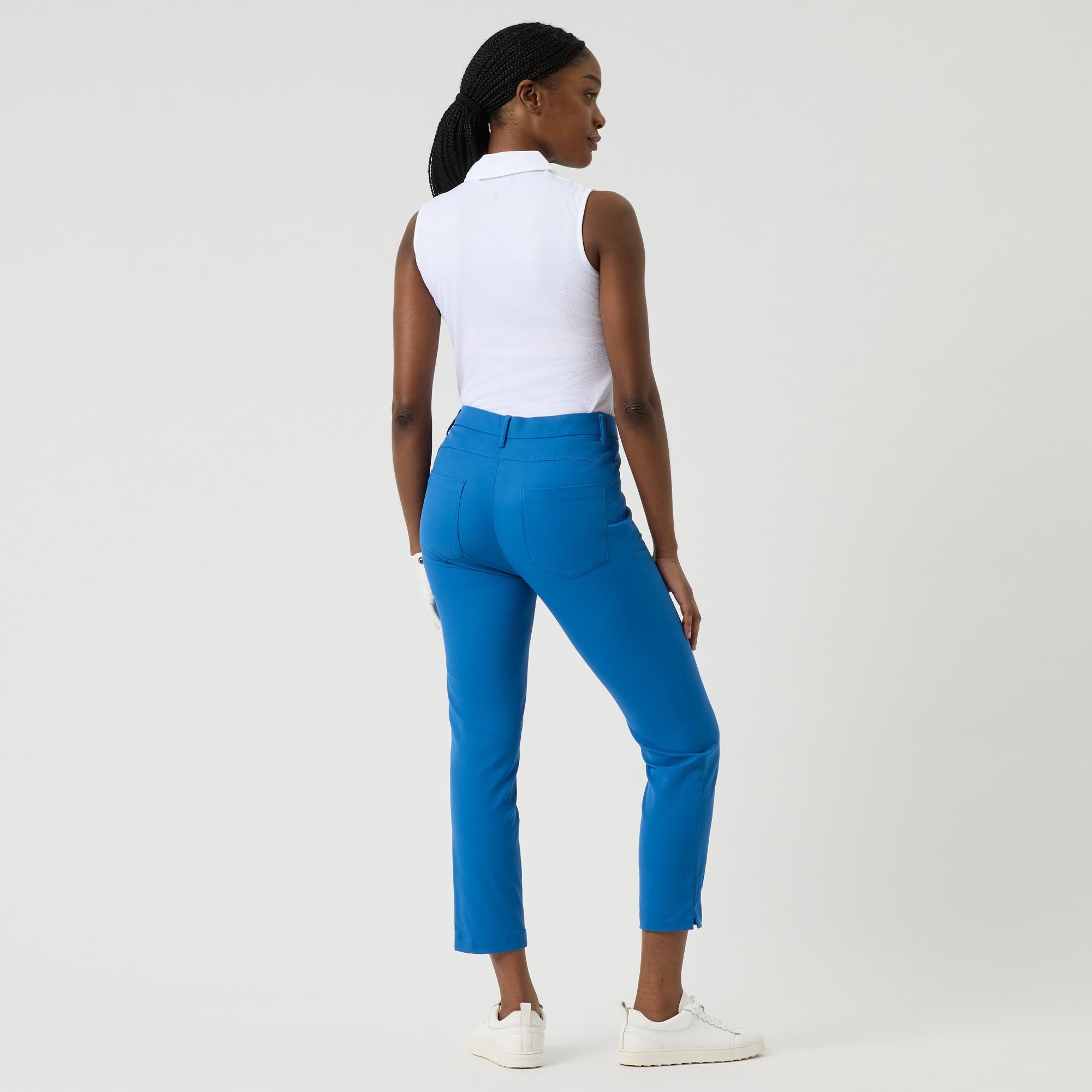 Daily Sports Lyric V2 High Water Ladies Golf Pants Mid Blue 94CM