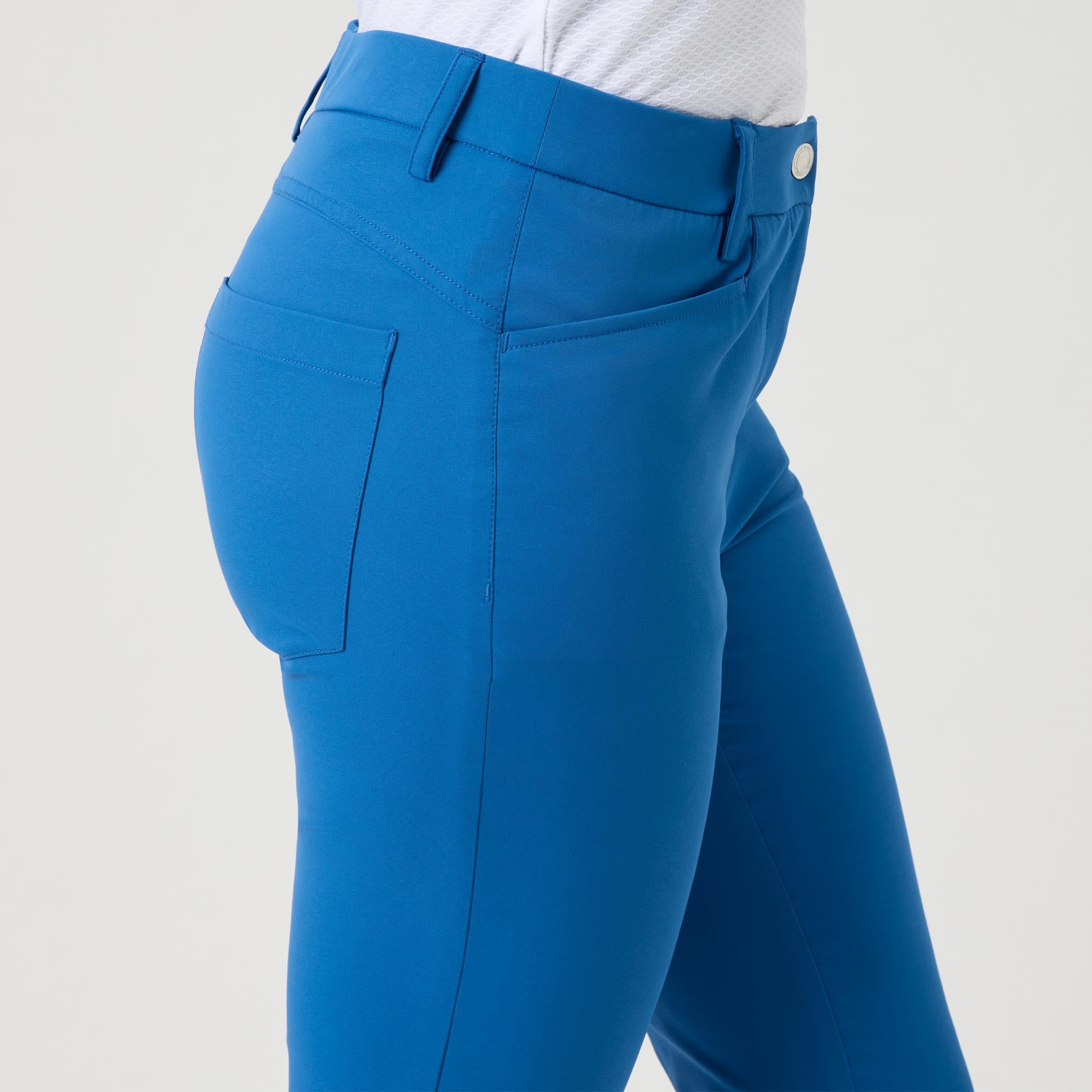 Daily Sports Lyric V2 High Water Ladies Golf Pants Mid Blue 94CM