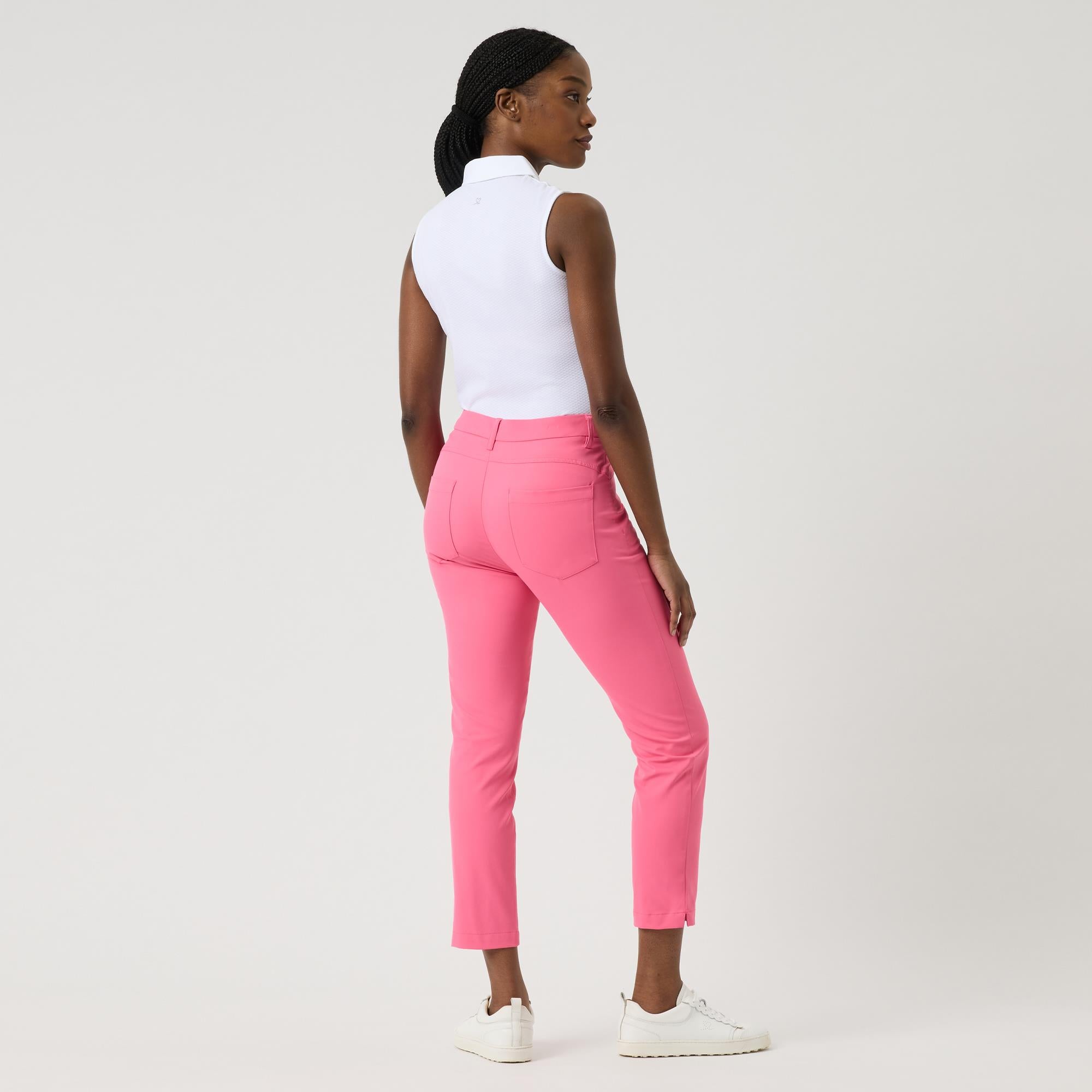 Daily Sports Lyric V2 High Water Ladies Golf Pants Radiant Pink 94CM