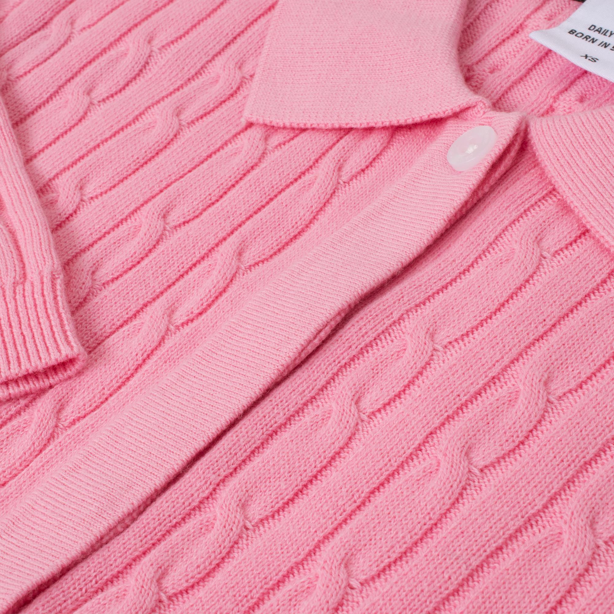 Daily Sports Madelene Knitted Ladies Golf Polo Shirt Prism Pink