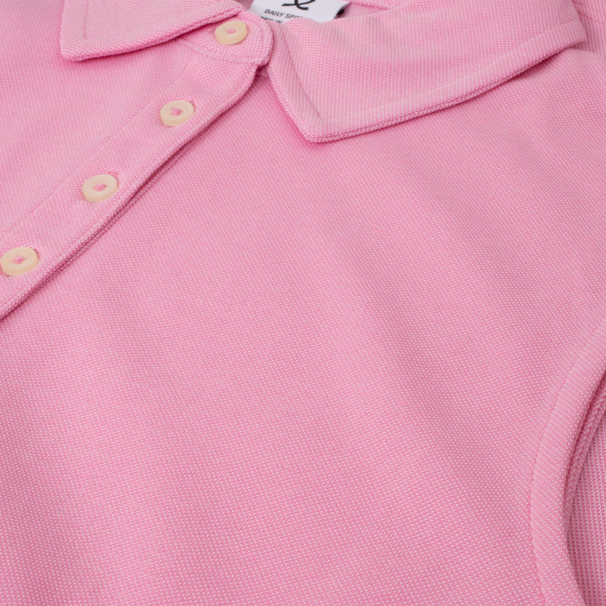 Daily Sports Fairway Ladies Sleeveless Golf Polo Shirt Prism Pink