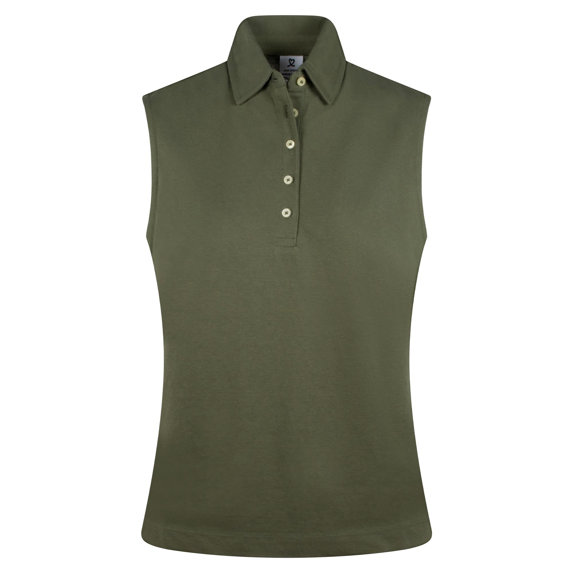 Daily Sports Fairway Ladies Sleeveless Golf Polo Shirt Sage