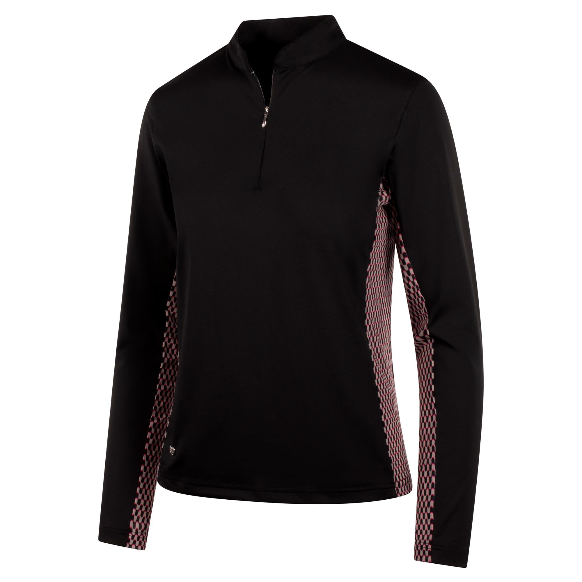 Daily Sports Breeze Ladies Long Sleeve Golf Polo Shirt Black