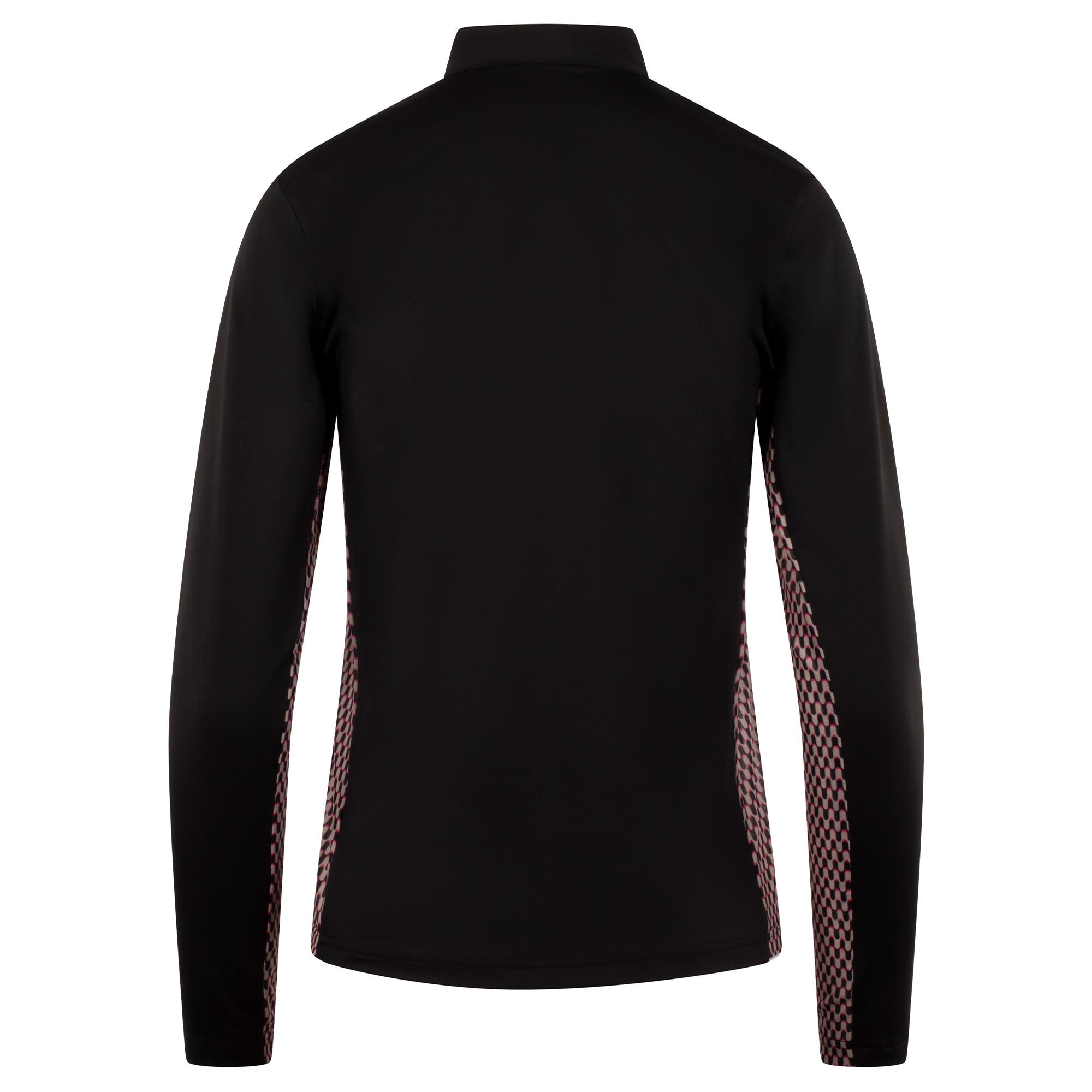 Daily Sports Breeze Ladies Long Sleeve Golf Polo Shirt Black