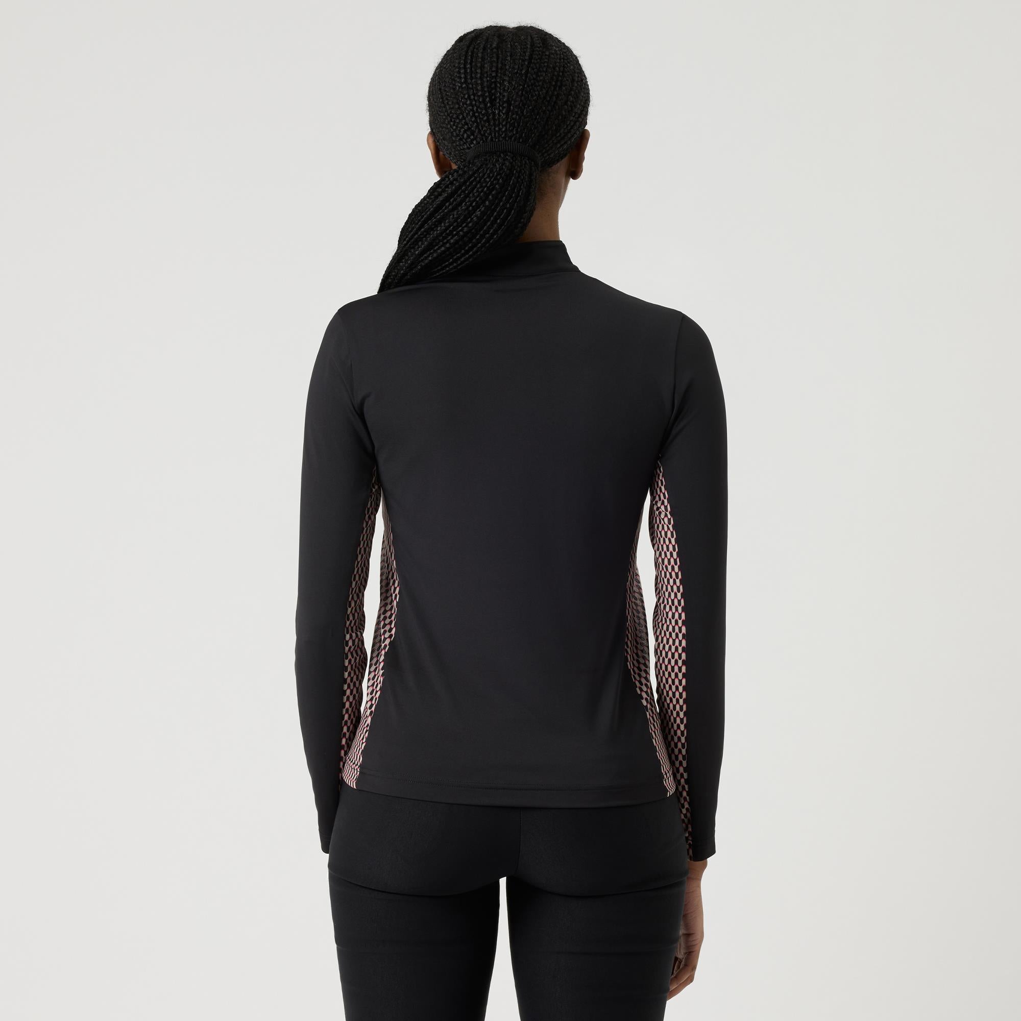Daily Sports Breeze Ladies Long Sleeve Golf Polo Shirt Black