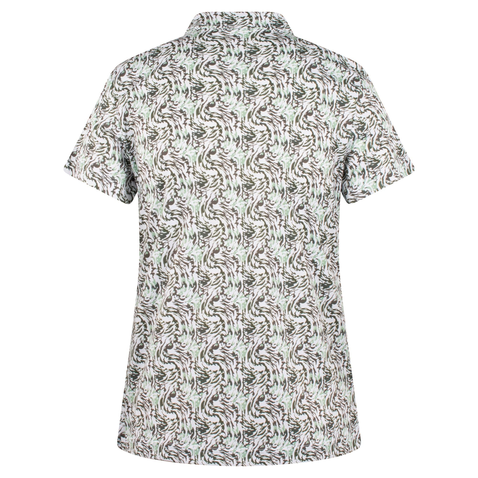 Daily Sports Dull Printed Ladies Golf Polo Abstract Swirl