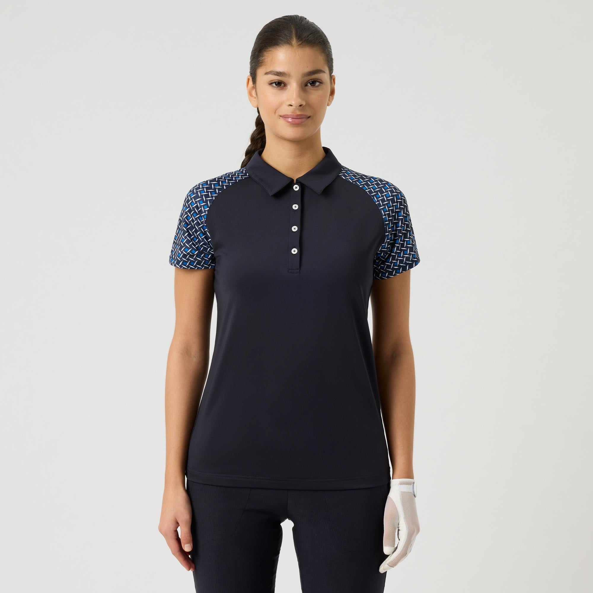 Daily Sports Edge Ladies Golf Polo Shirt Navy Square