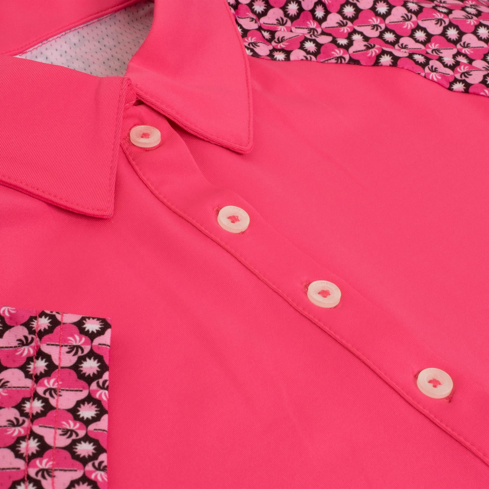 Daily Sports Edge Ladies Golf Polo Shirt Radiant Pink