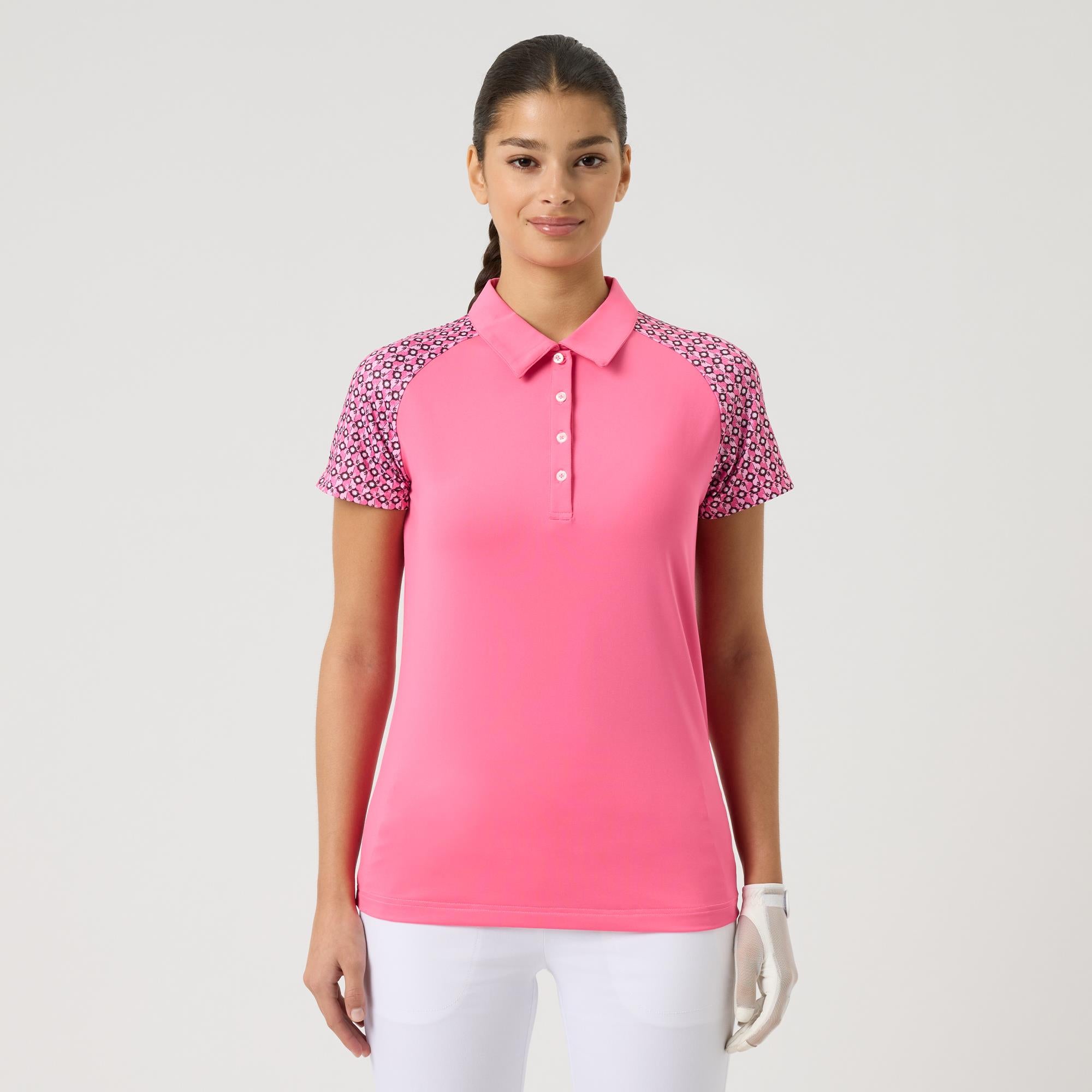 Daily Sports Edge Ladies Golf Polo Shirt Radiant Pink