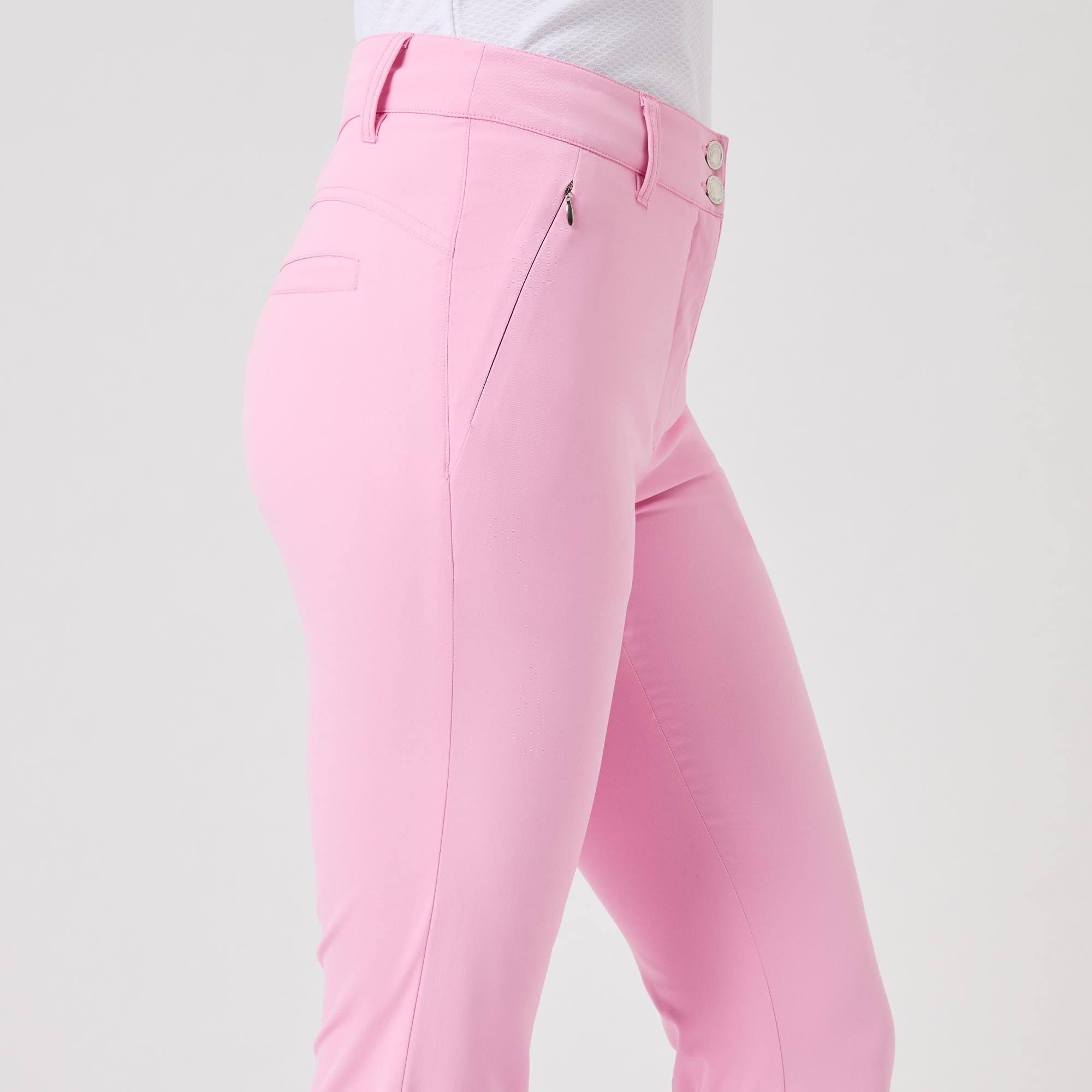 Daily Sports Flare Ladies Ankle Golf Pants Prism Pink 95CM