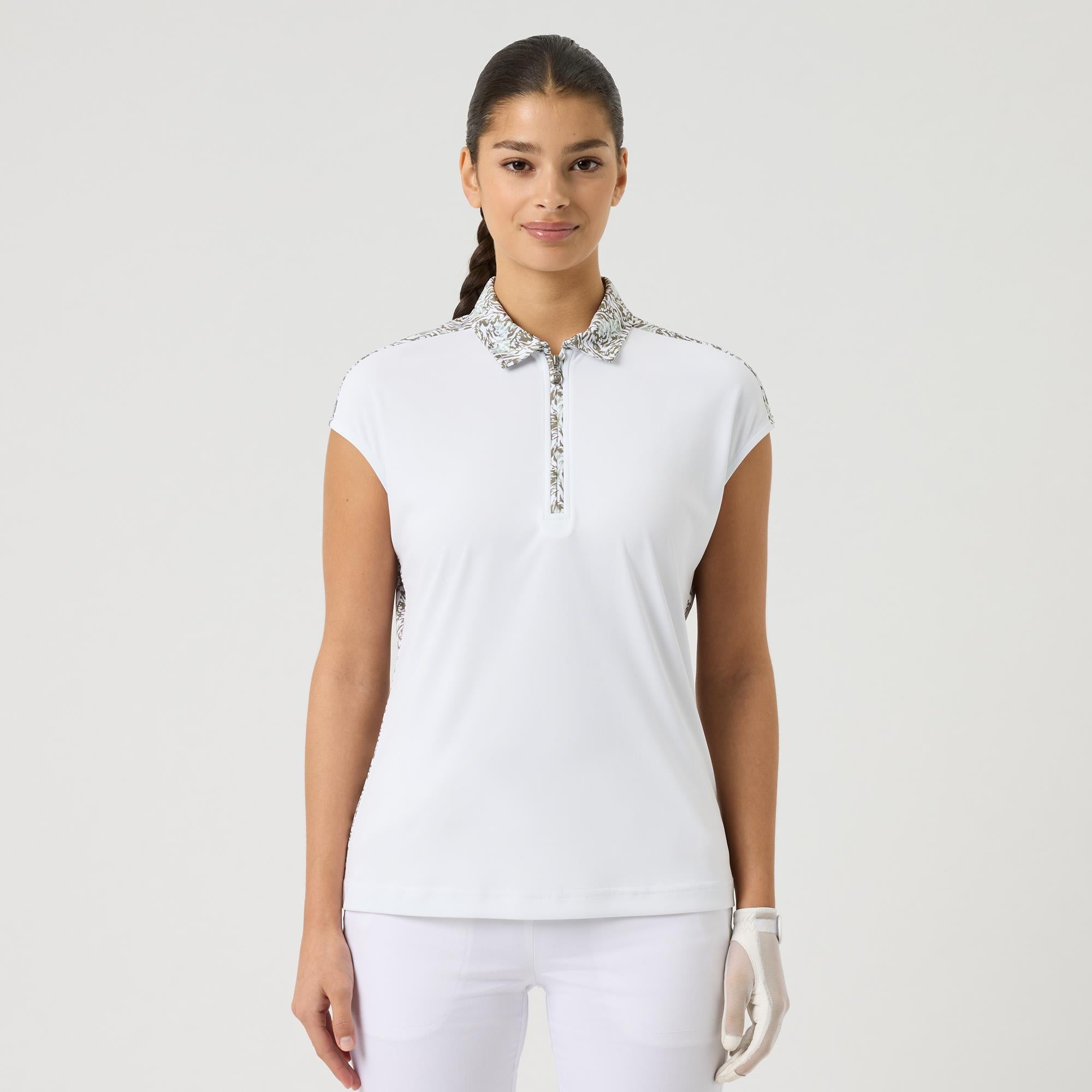 Daily Sports Printed Ladies Golf Polo Shirt Abstract Swirl