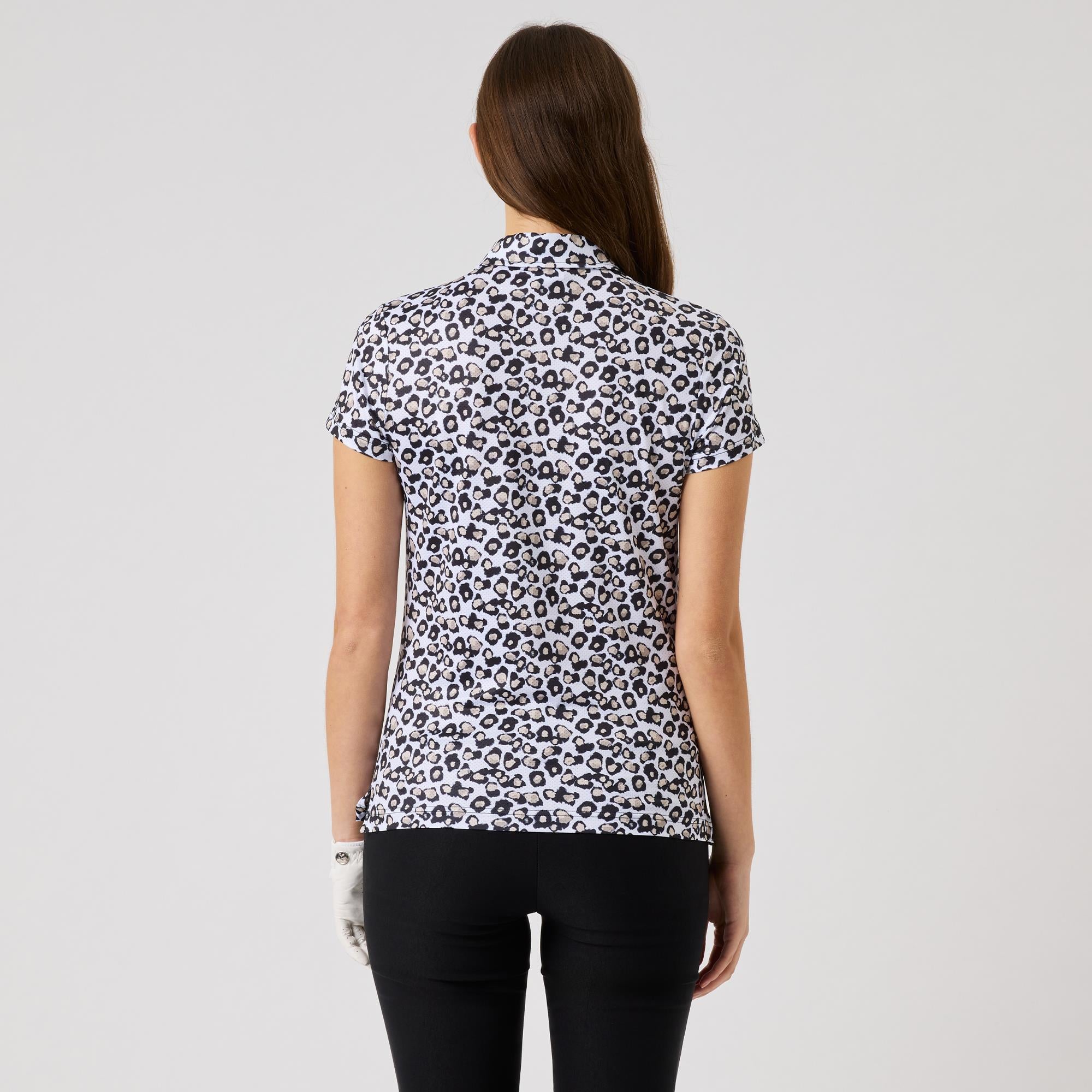 Daily Sports Sheermotion Ladies Golf Polo Shirt Leo Contrast