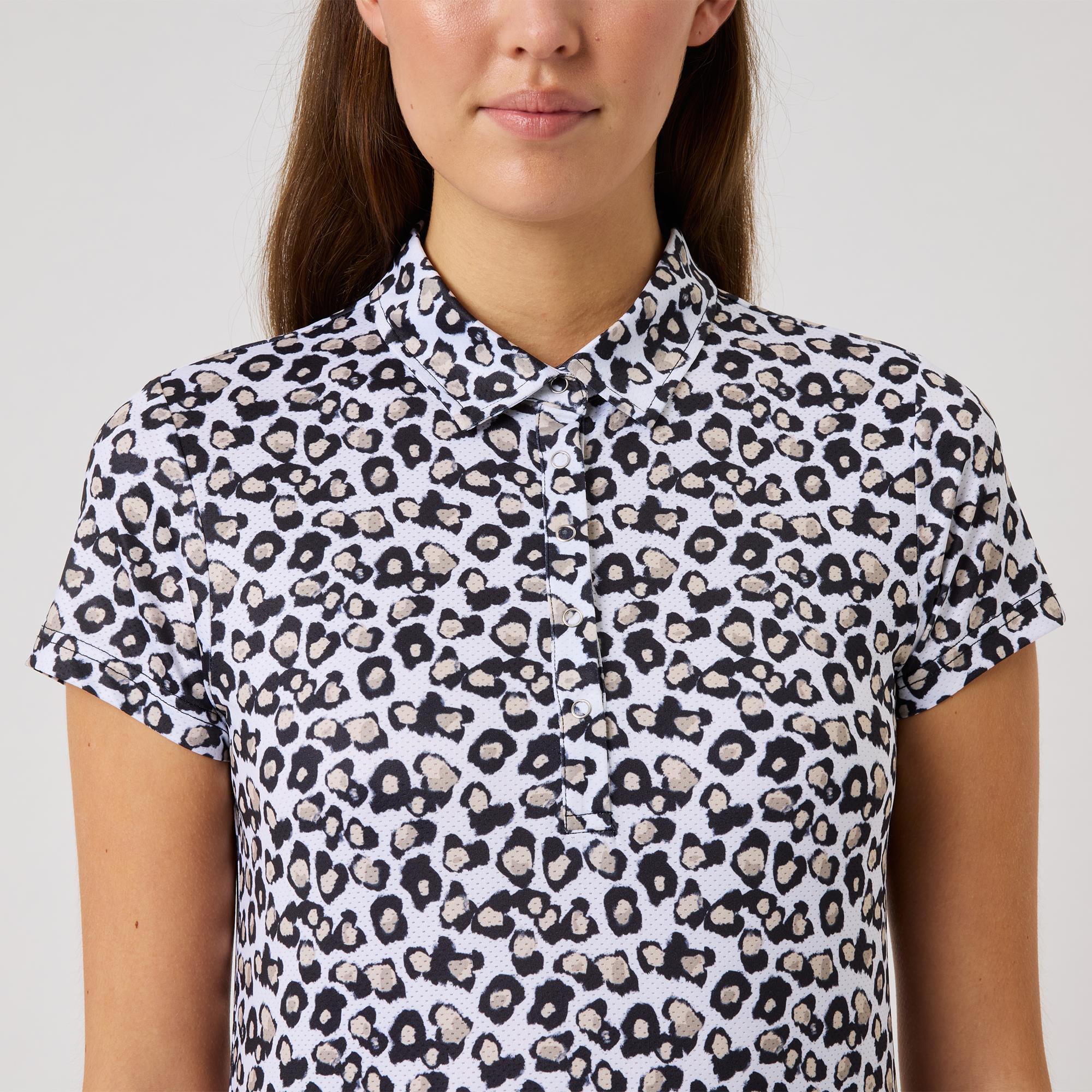 Daily Sports Sheermotion Ladies Golf Polo Shirt Leo Contrast